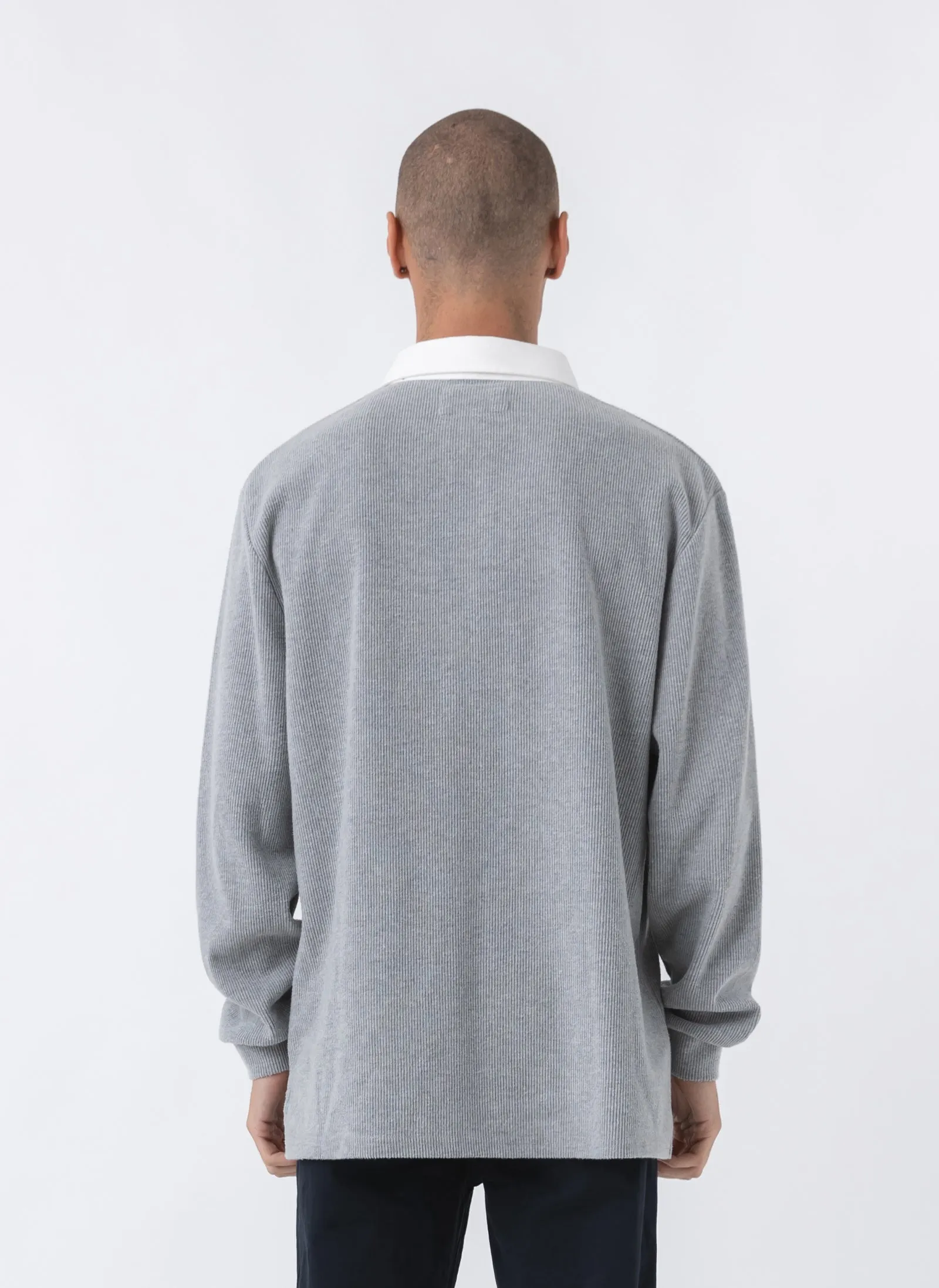 Badge Rib Rugby Grey Melange sold by Barney Cools product image thumbnail 5