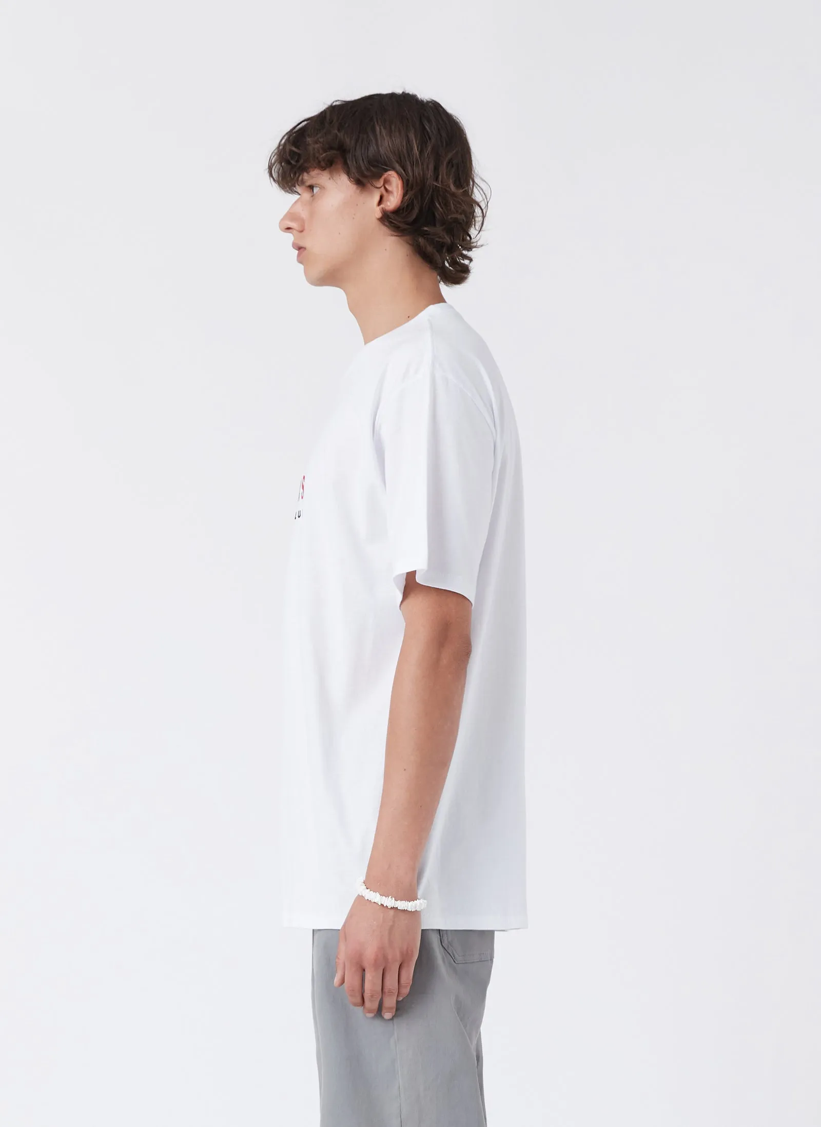 Leisure Club Tee White sold by Barney Cools product image thumbnail 4