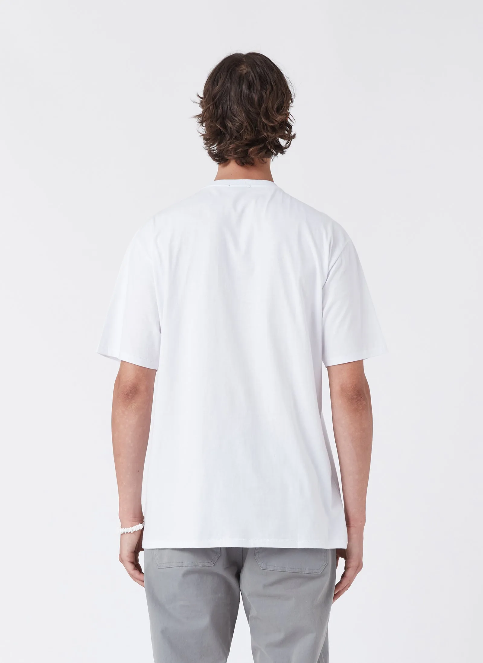 Leisure Club Tee White sold by Barney Cools product image thumbnail 5