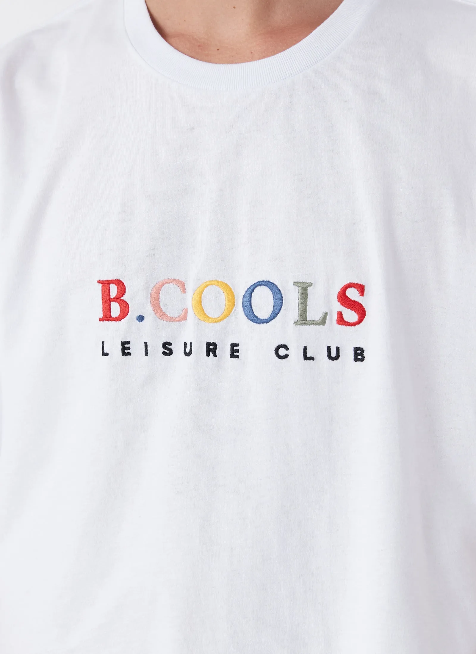Leisure Club Tee White sold by Barney Cools product image thumbnail 2