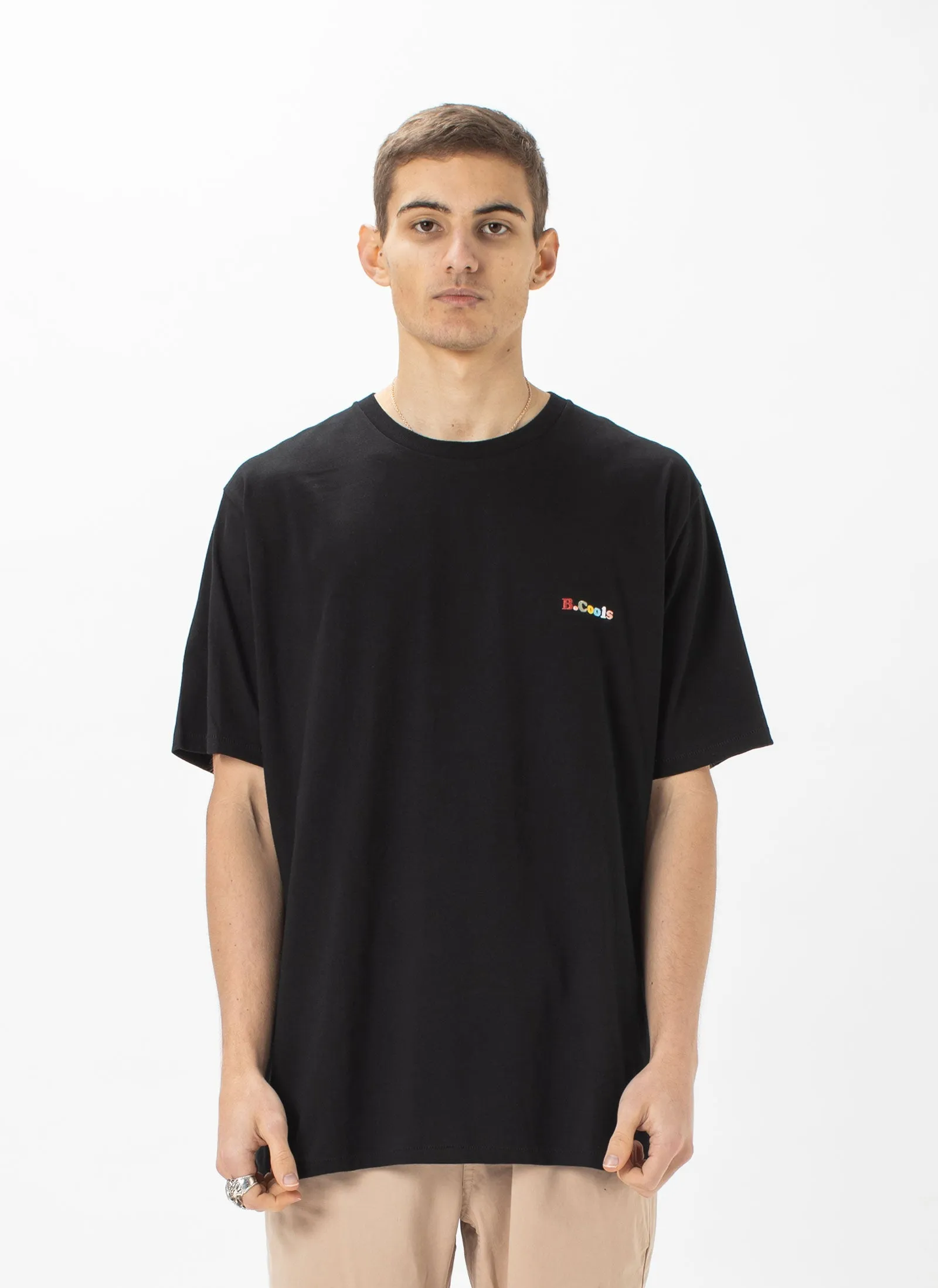 B.Cools Retro Embro Tee Black sold by Barney Cools