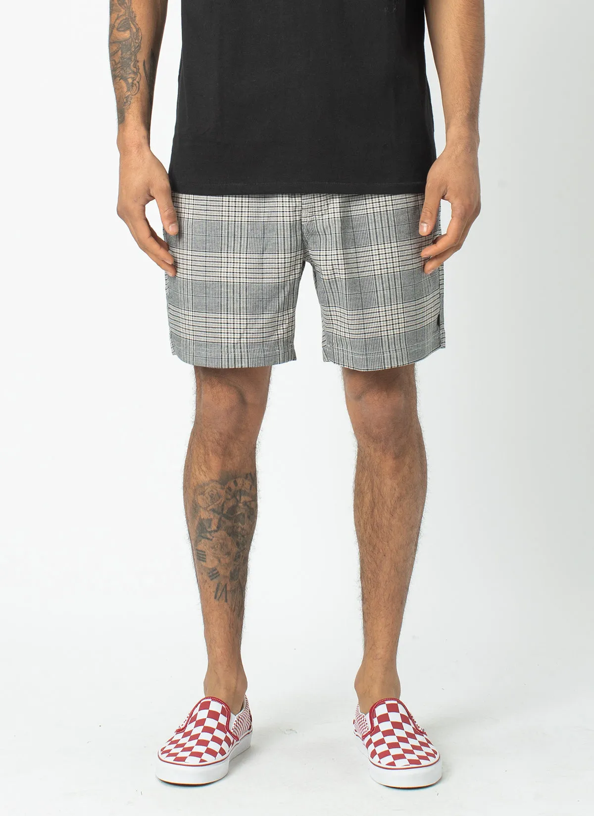 Poolside 17" Short Grey Check sold by Barney Cools