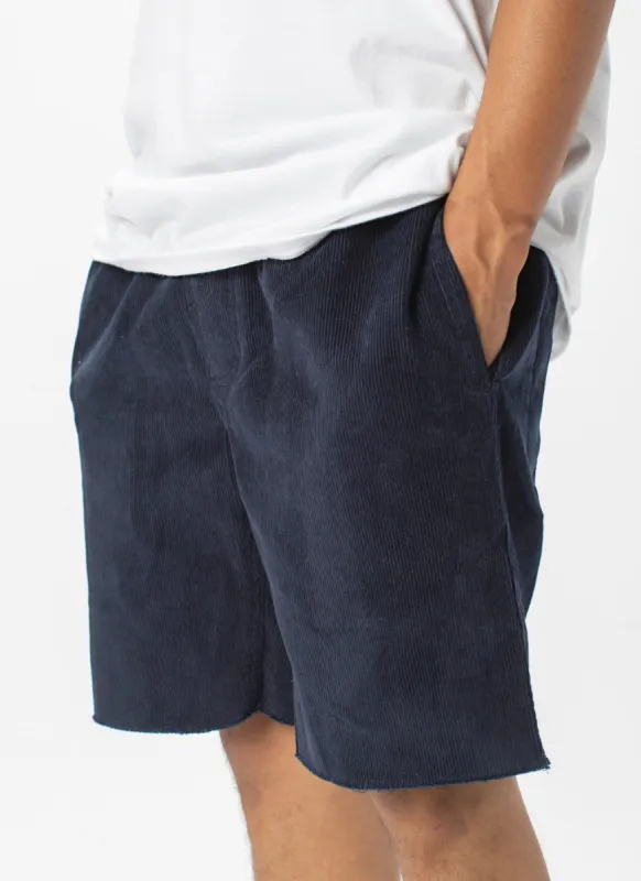 B.Relaxed Short Navy Corduroy sold by Barney Cools
