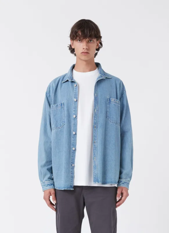 Mason Shirt Beach Blue sold by Barney Cools