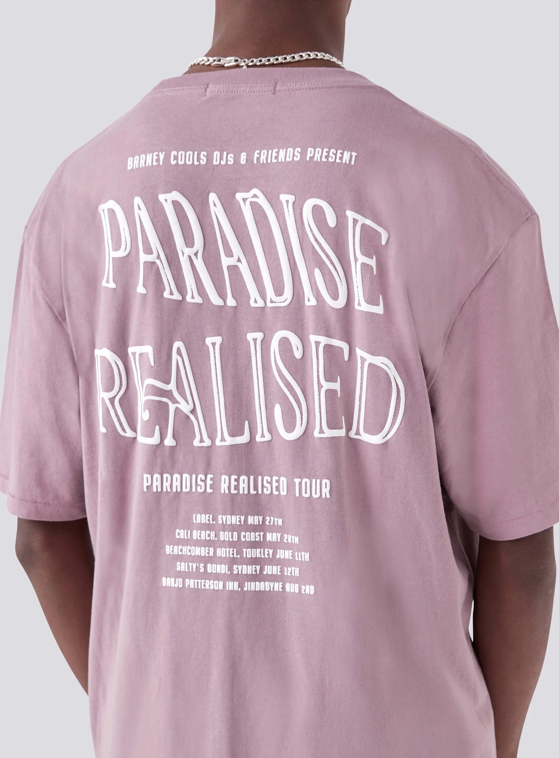 Realised Homie Tee Dusty Lilac sold by Barney Cools