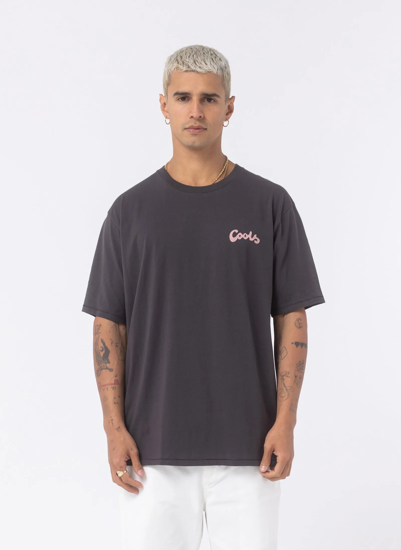 True Blue Tee Pigment Black sold by Barney Cools