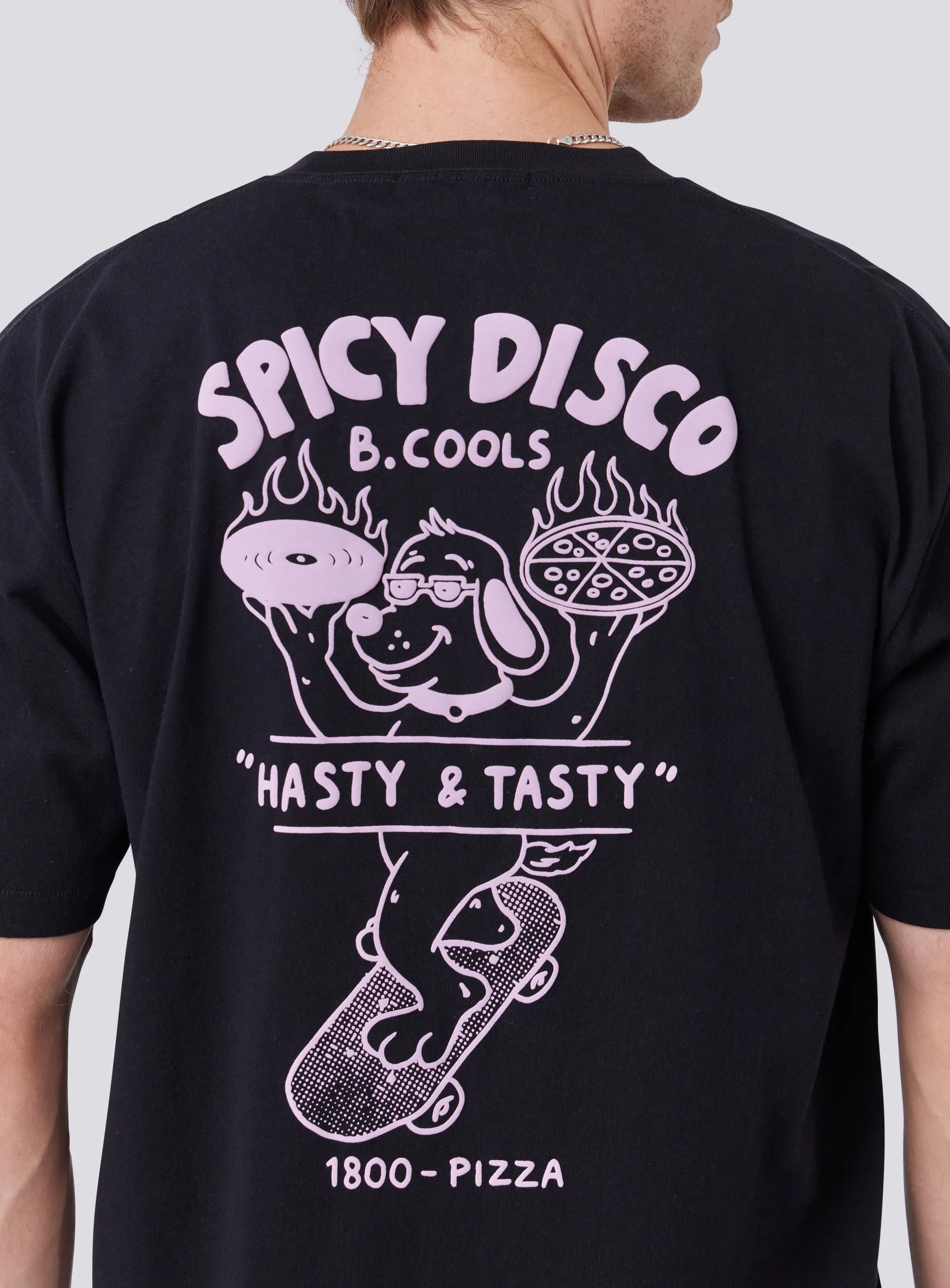 Spicy Disco Tee Black sold by Barney Cools product image thumbnail 2