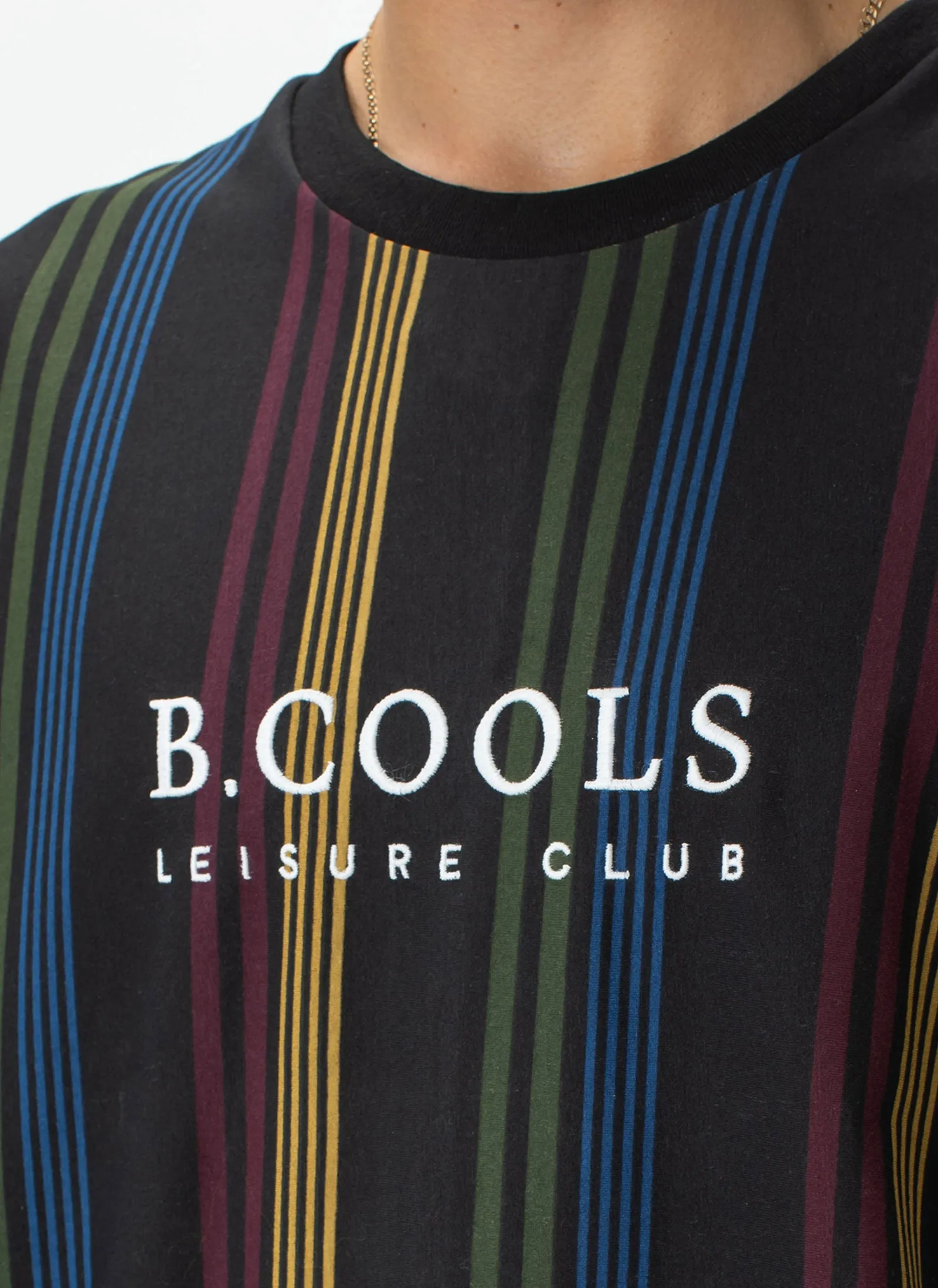Leisure Club Tee Black Stripe sold by Barney Cools product image thumbnail 2