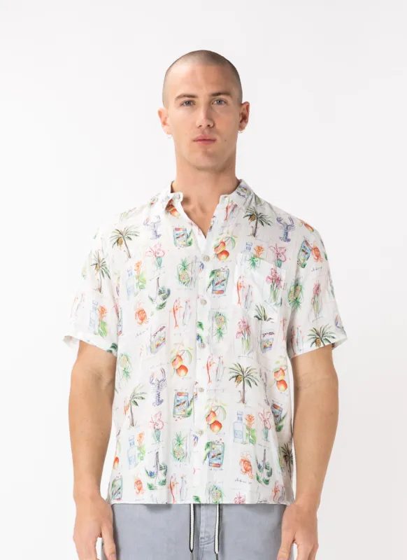 Holiday Shirt Carribean White made by Barney Cools
