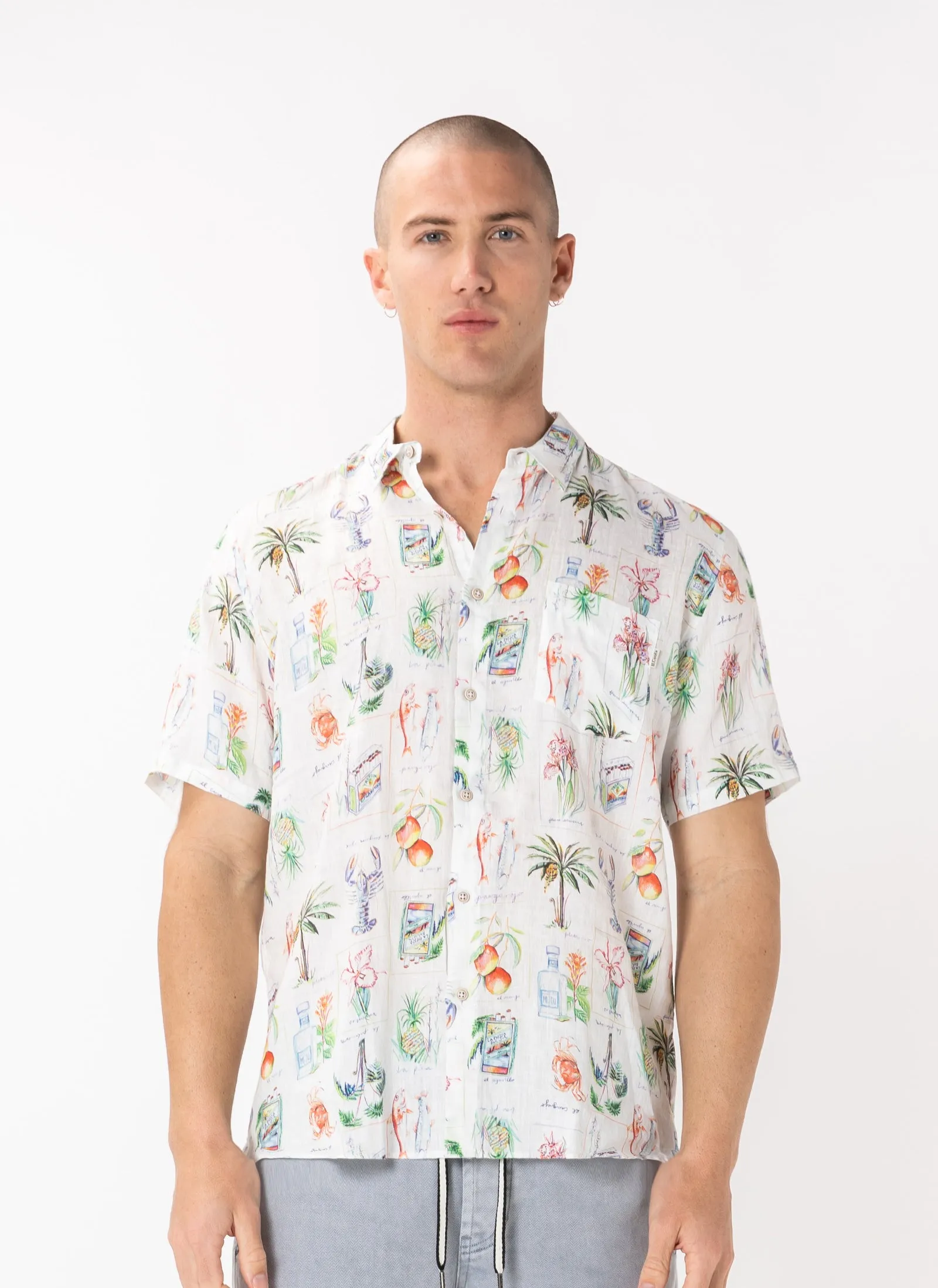 Holiday Shirt Carribean White sold by Barney Cools