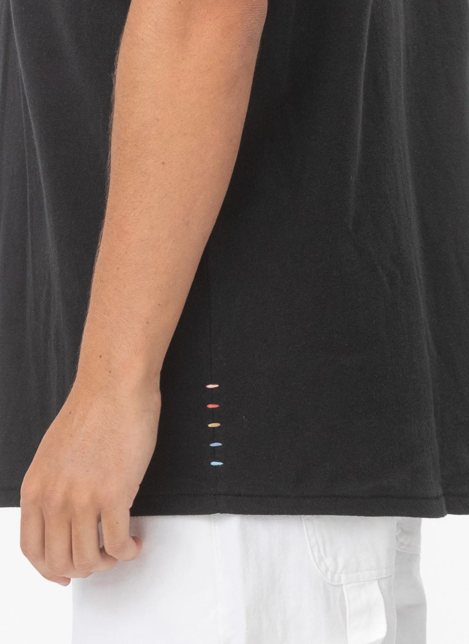 Lucia Linen Tee Black sold by Barney Cools product image thumbnail 5