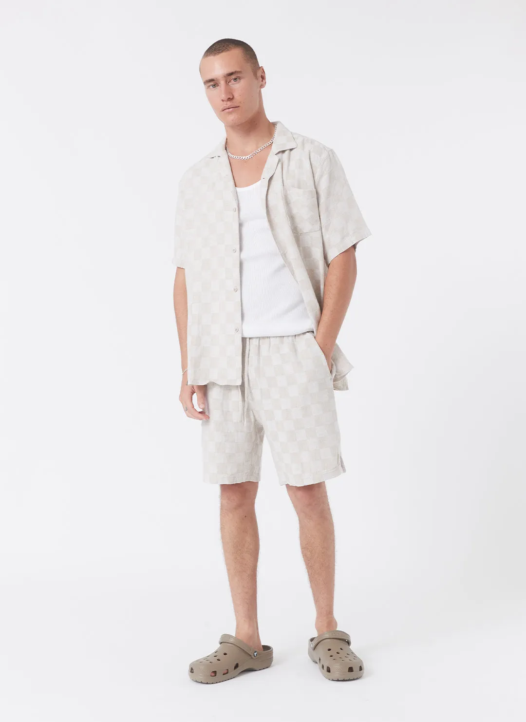 Resort Shirt Linen Checker sold by Barney Cools product image thumbnail 2