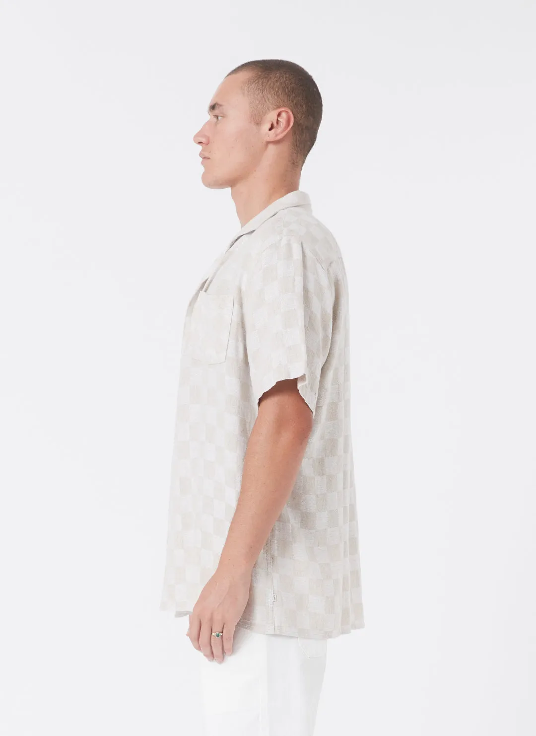Resort Shirt Linen Checker sold by Barney Cools product image thumbnail 4