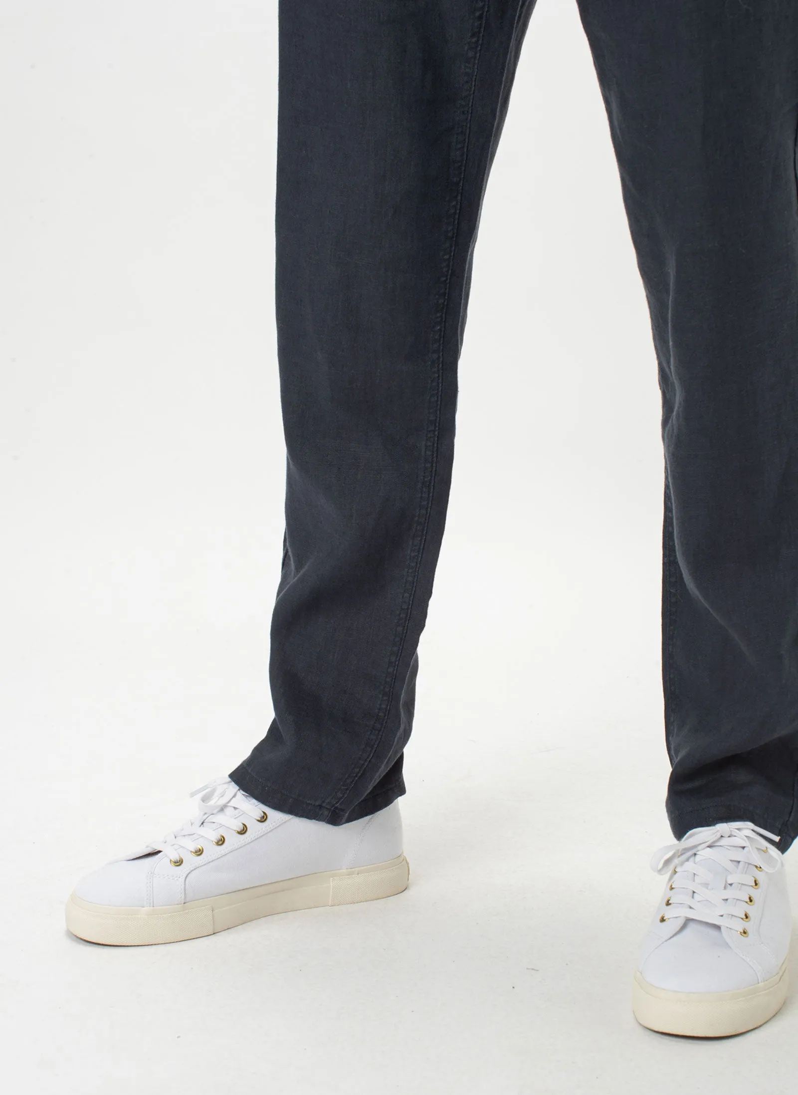 B.Relaxed Pant Navy Linen sold by Barney Cools product image thumbnail 3