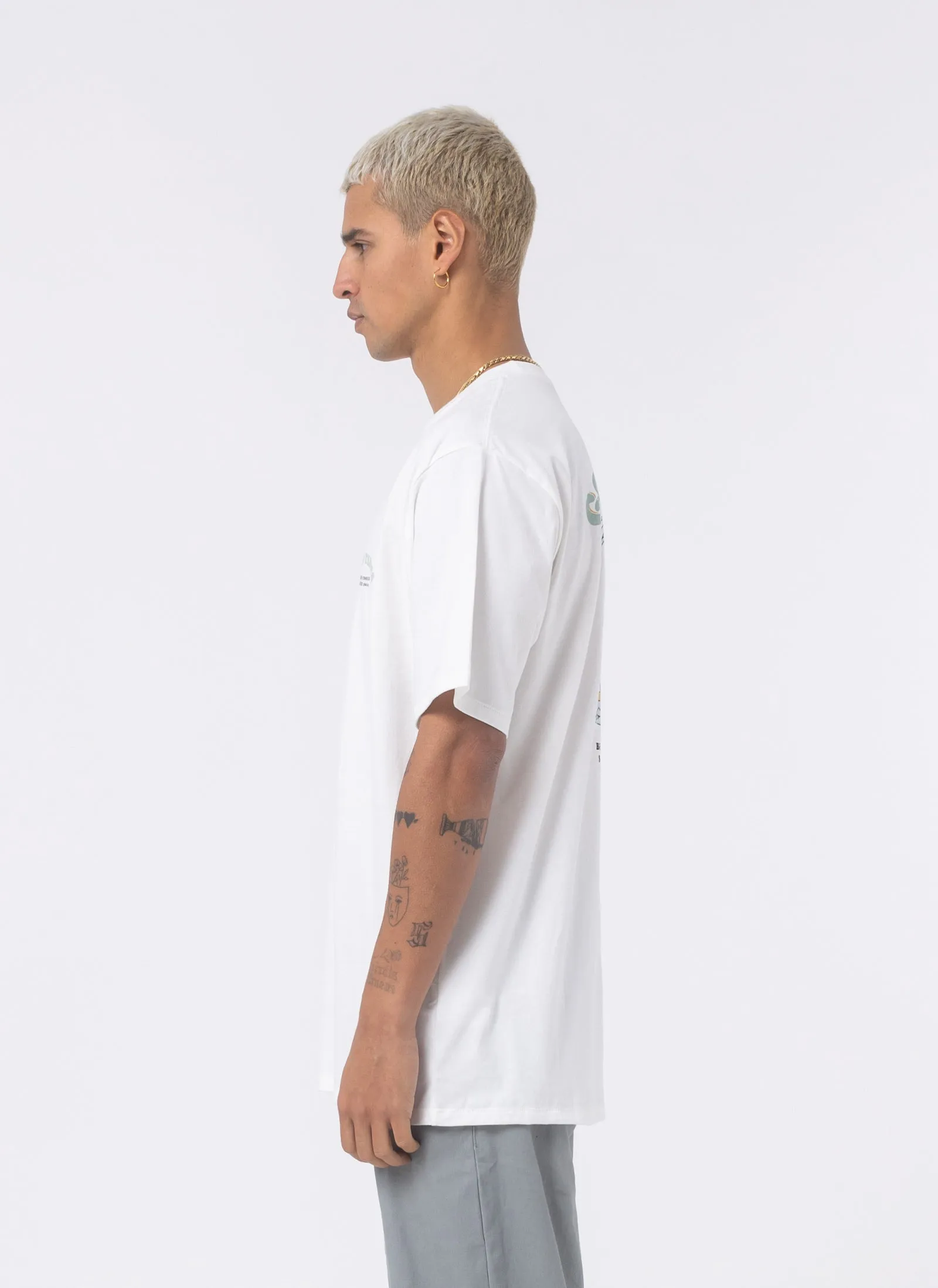 Good Times Tee White sold by Barney Cools product image thumbnail 5