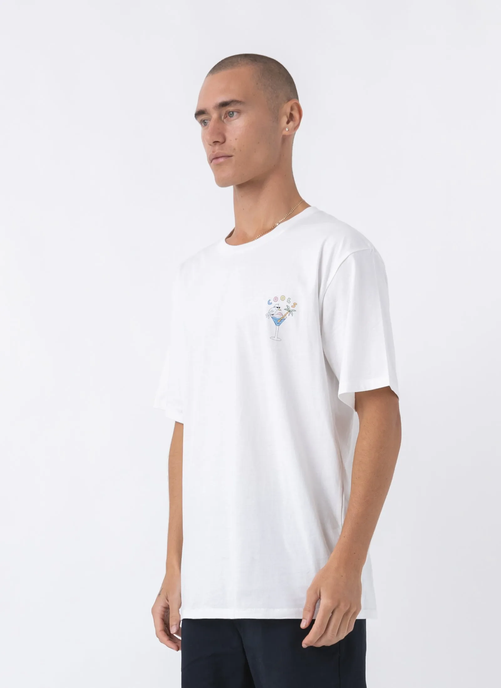Utopia Tee White sold by Barney Cools product image thumbnail 3