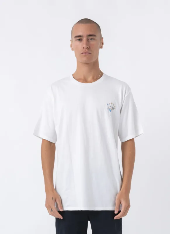Utopia Tee White sold by Barney Cools