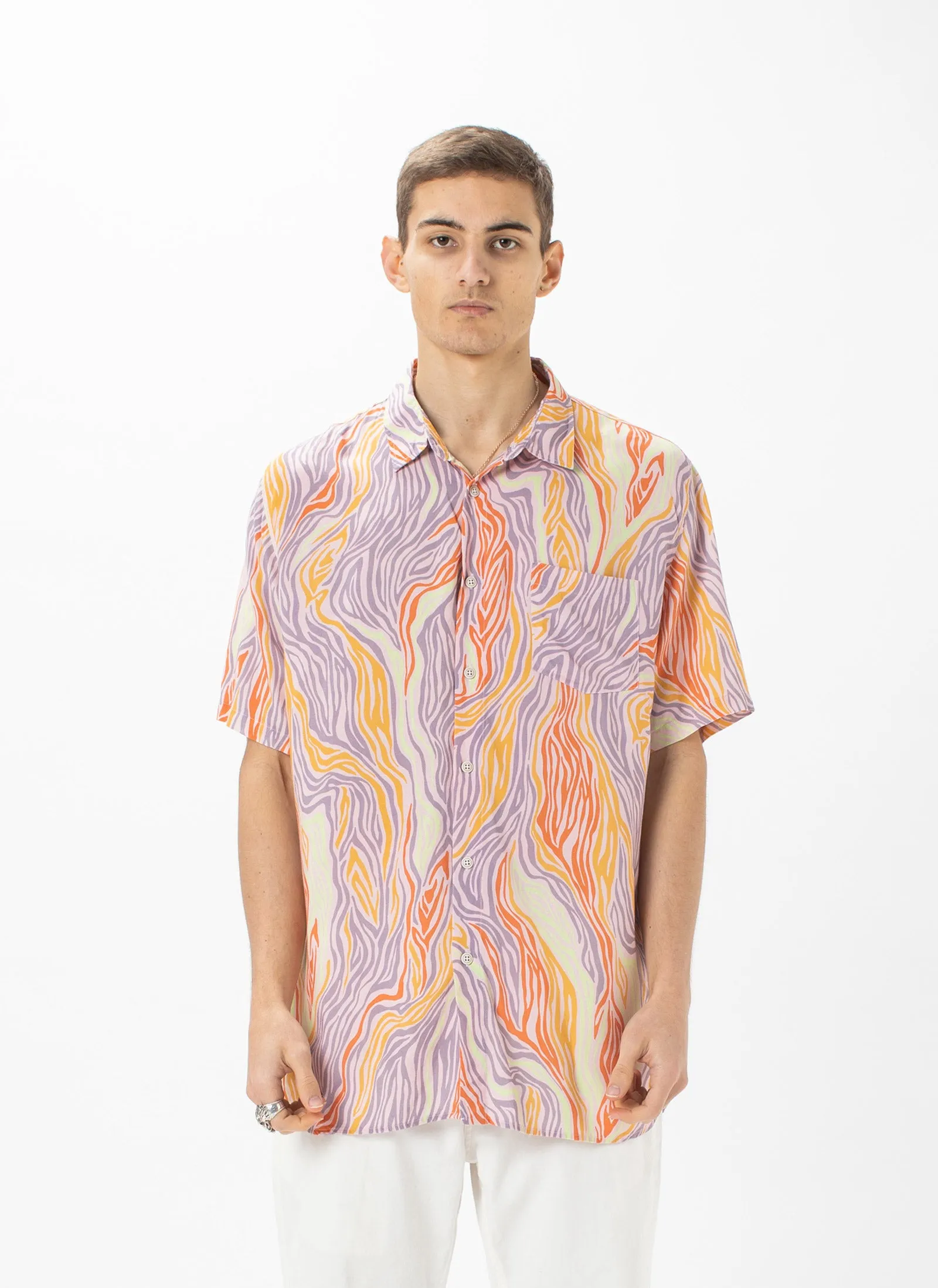 Holiday Shirt Rose Zebra sold by Barney Cools