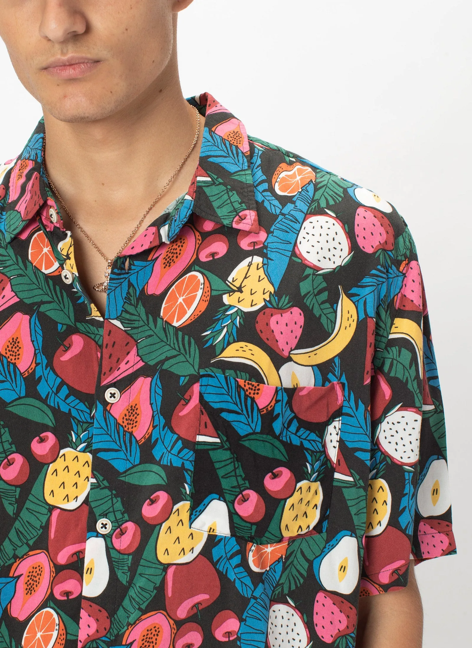 Holiday Short-Sleeve Shirt Black Fruits - Sale sold by Barney Cools product image thumbnail 2