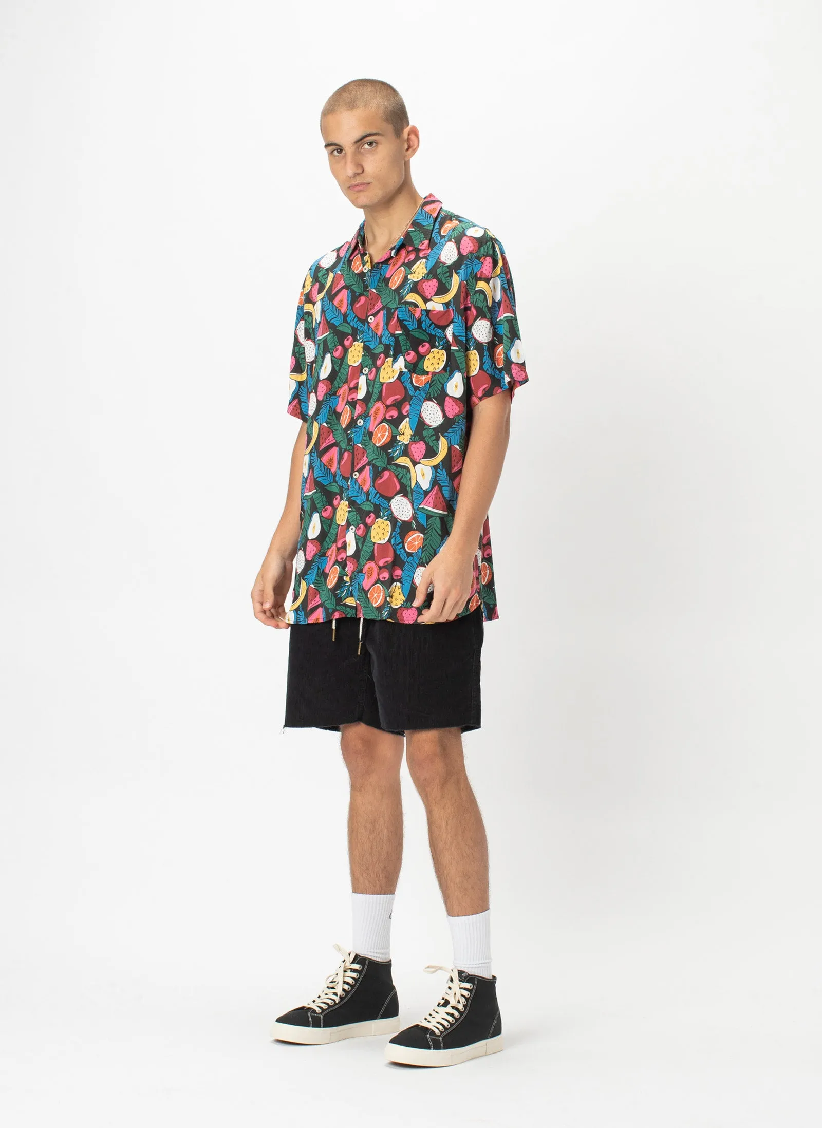 Holiday Short-Sleeve Shirt Black Fruits - Sale sold by Barney Cools product image thumbnail 5