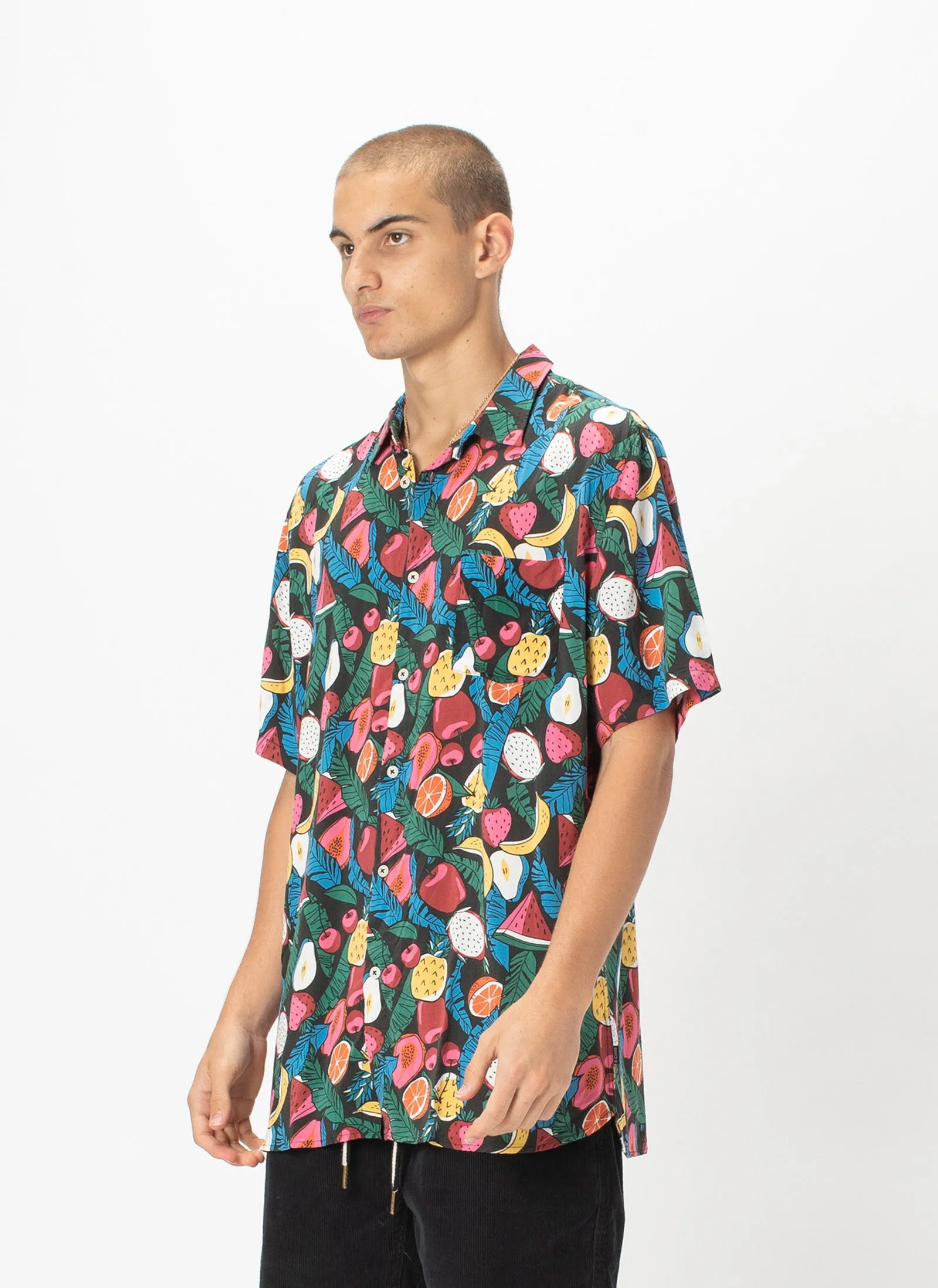 Holiday Short-Sleeve Shirt Black Fruits - Sale sold by Barney Cools product image thumbnail 3