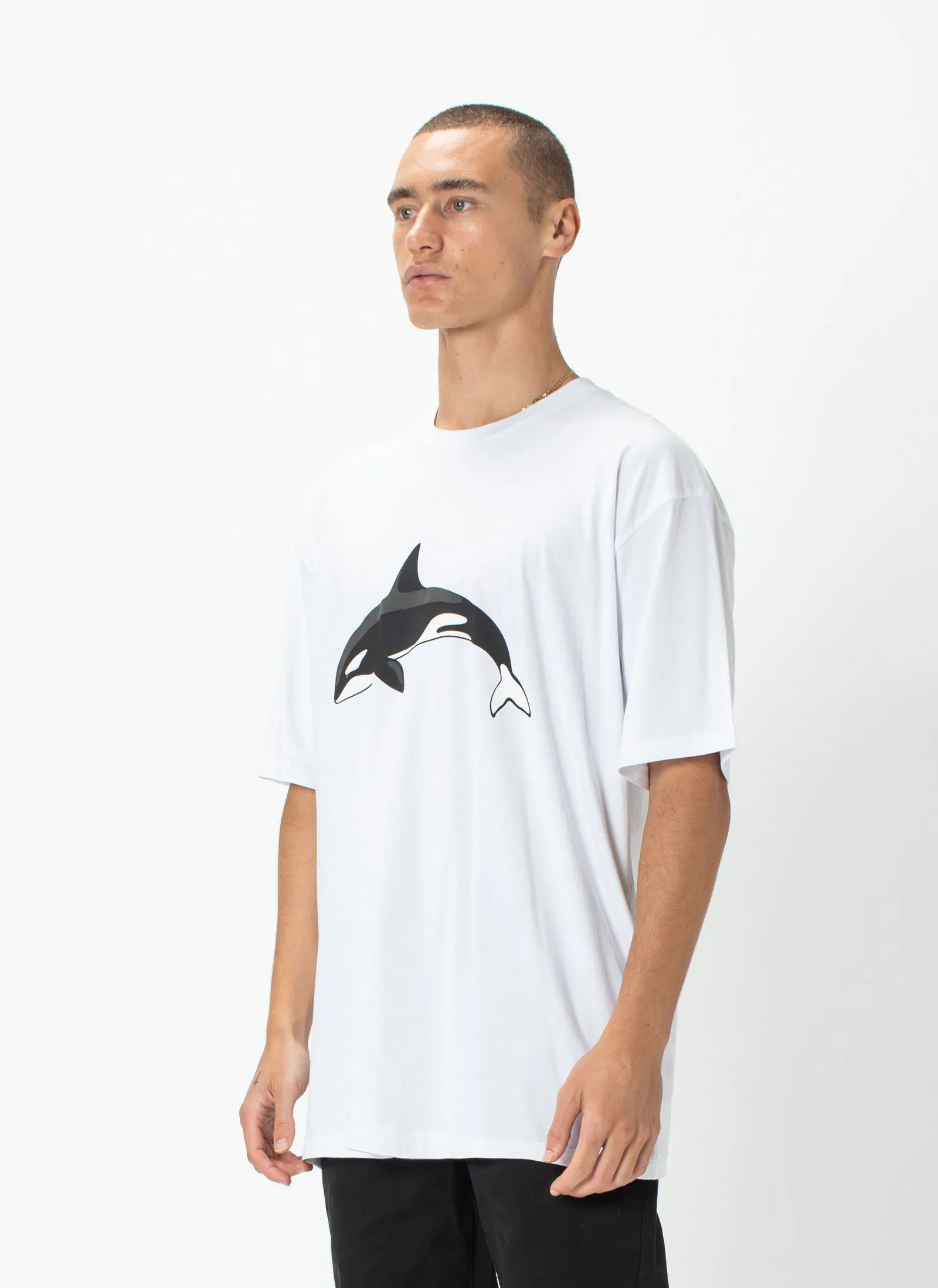 Orca Homie Tee White sold by Barney Cools product image thumbnail 4