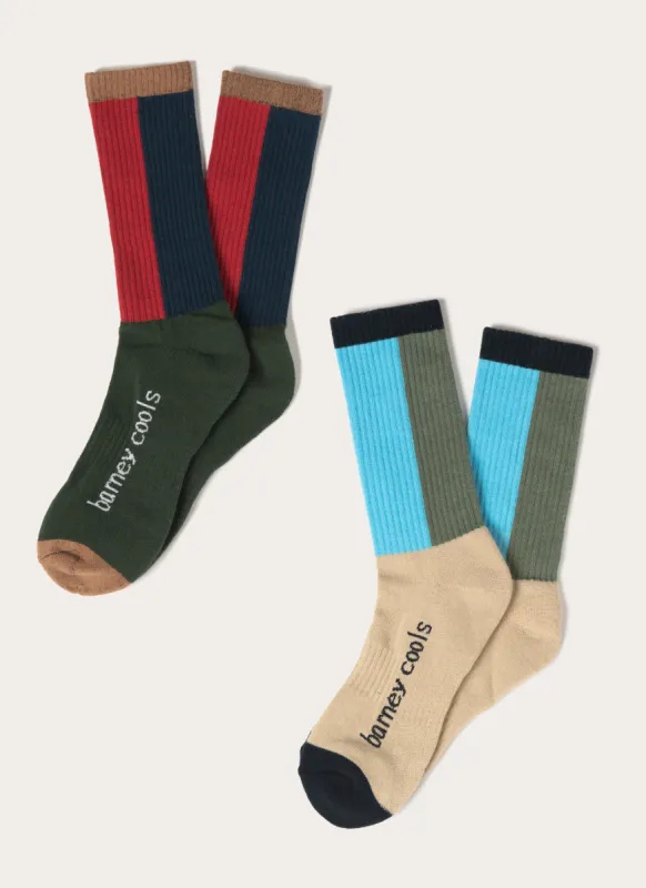 B.Cools 2-Pack Socks Colour Block sold by Barney Cools