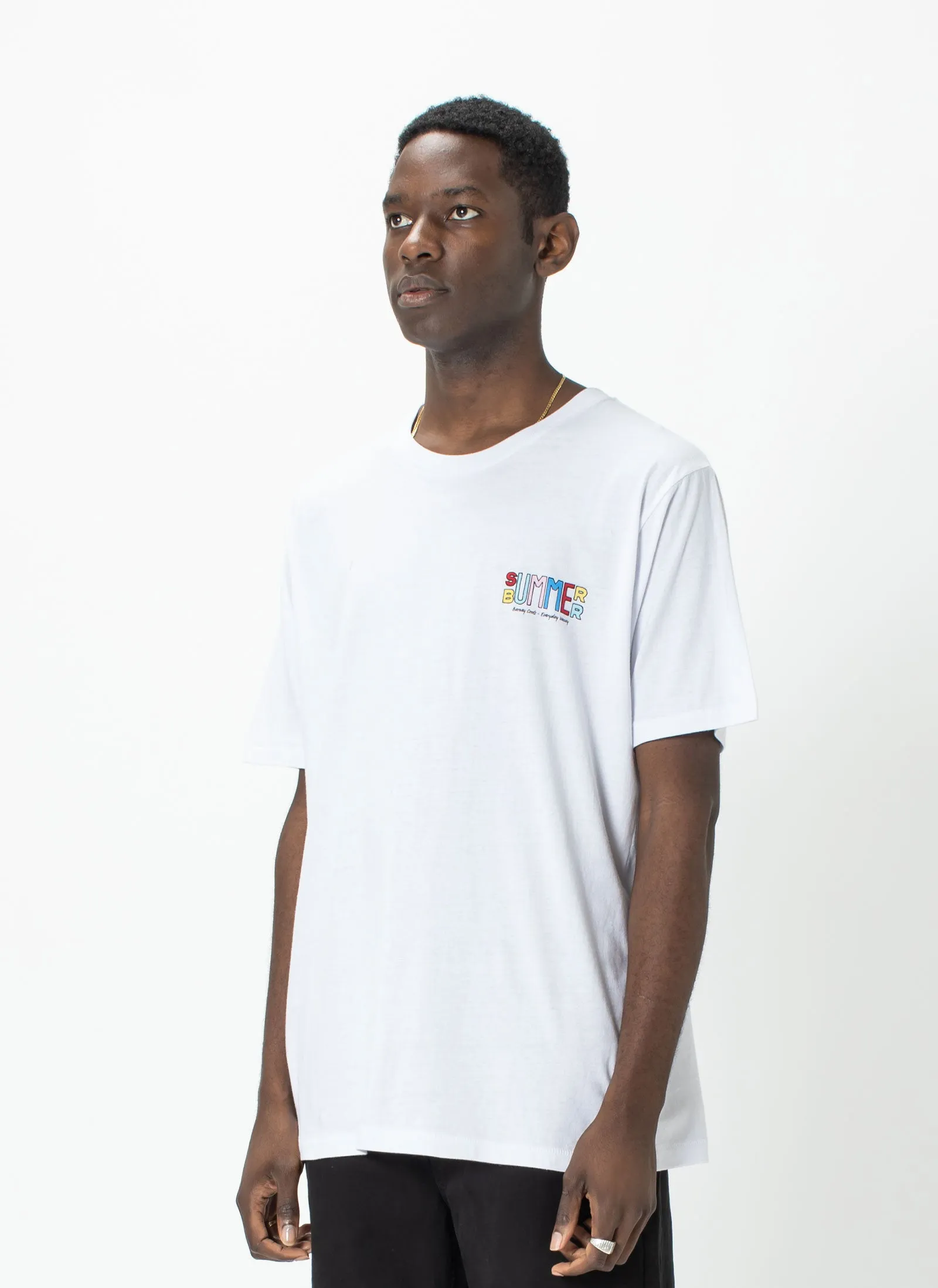 Bummer Tee White sold by Barney Cools product image thumbnail 3