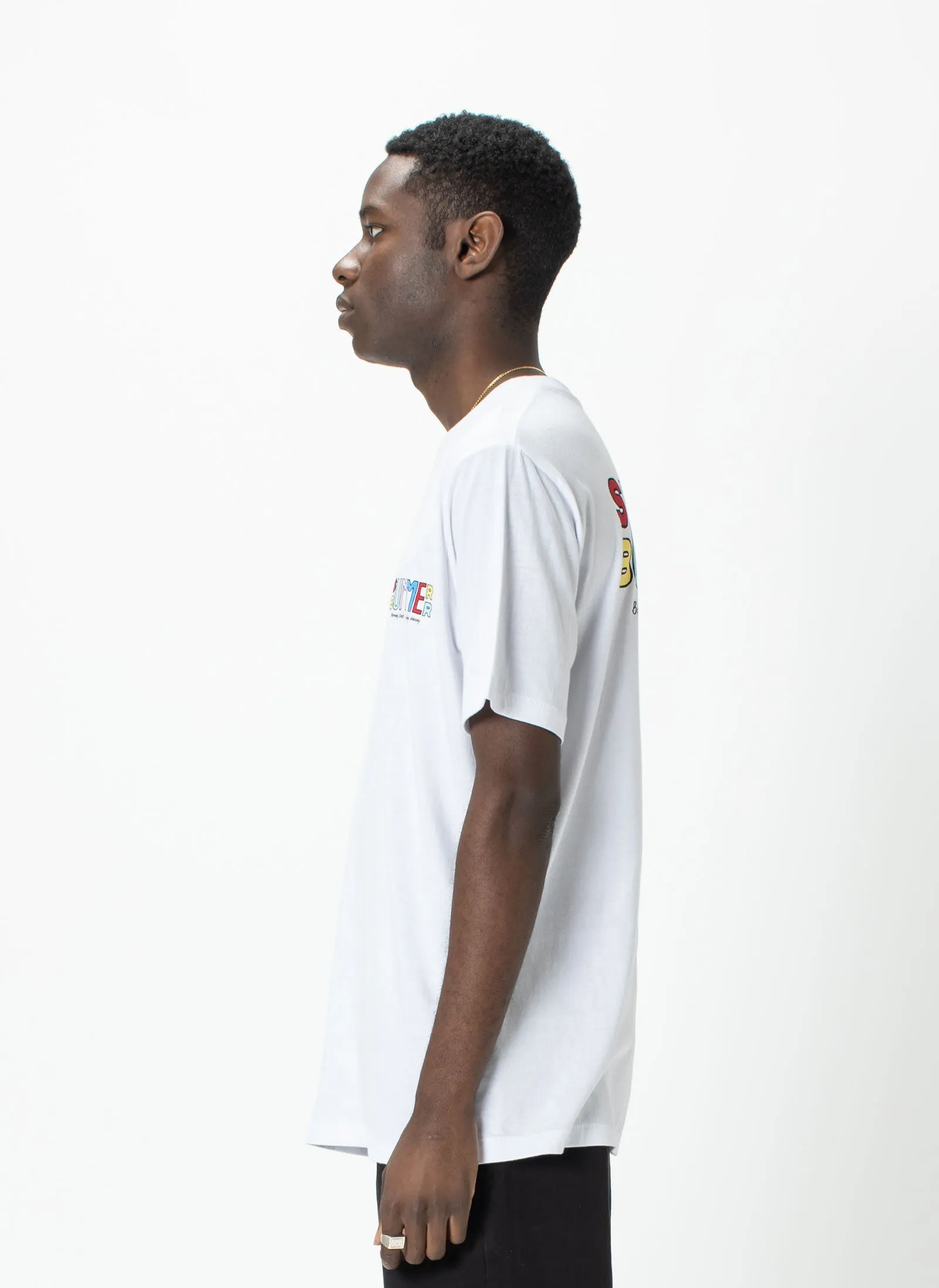 Bummer Tee White sold by Barney Cools product image thumbnail 4