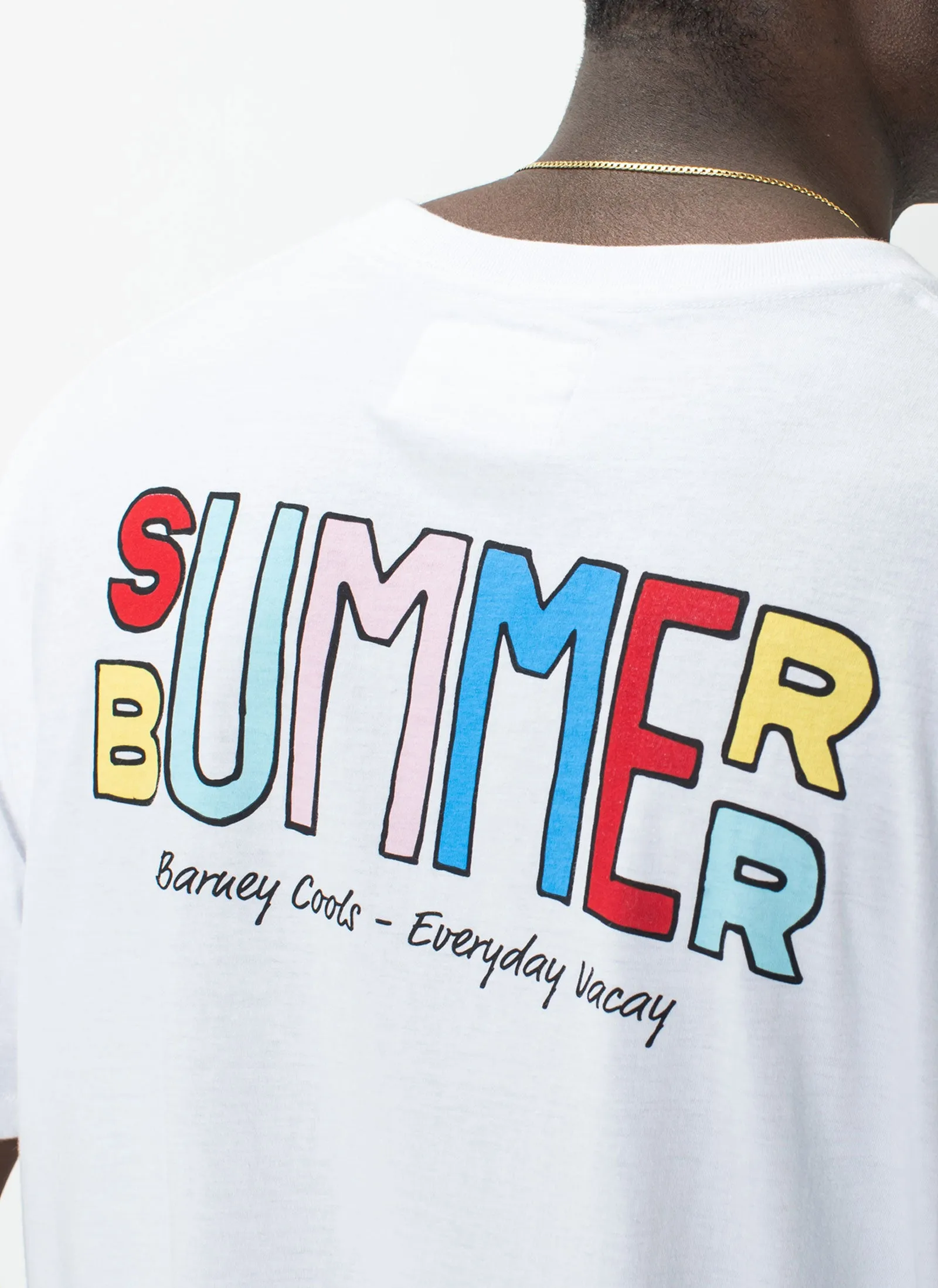 Bummer Tee White sold by Barney Cools