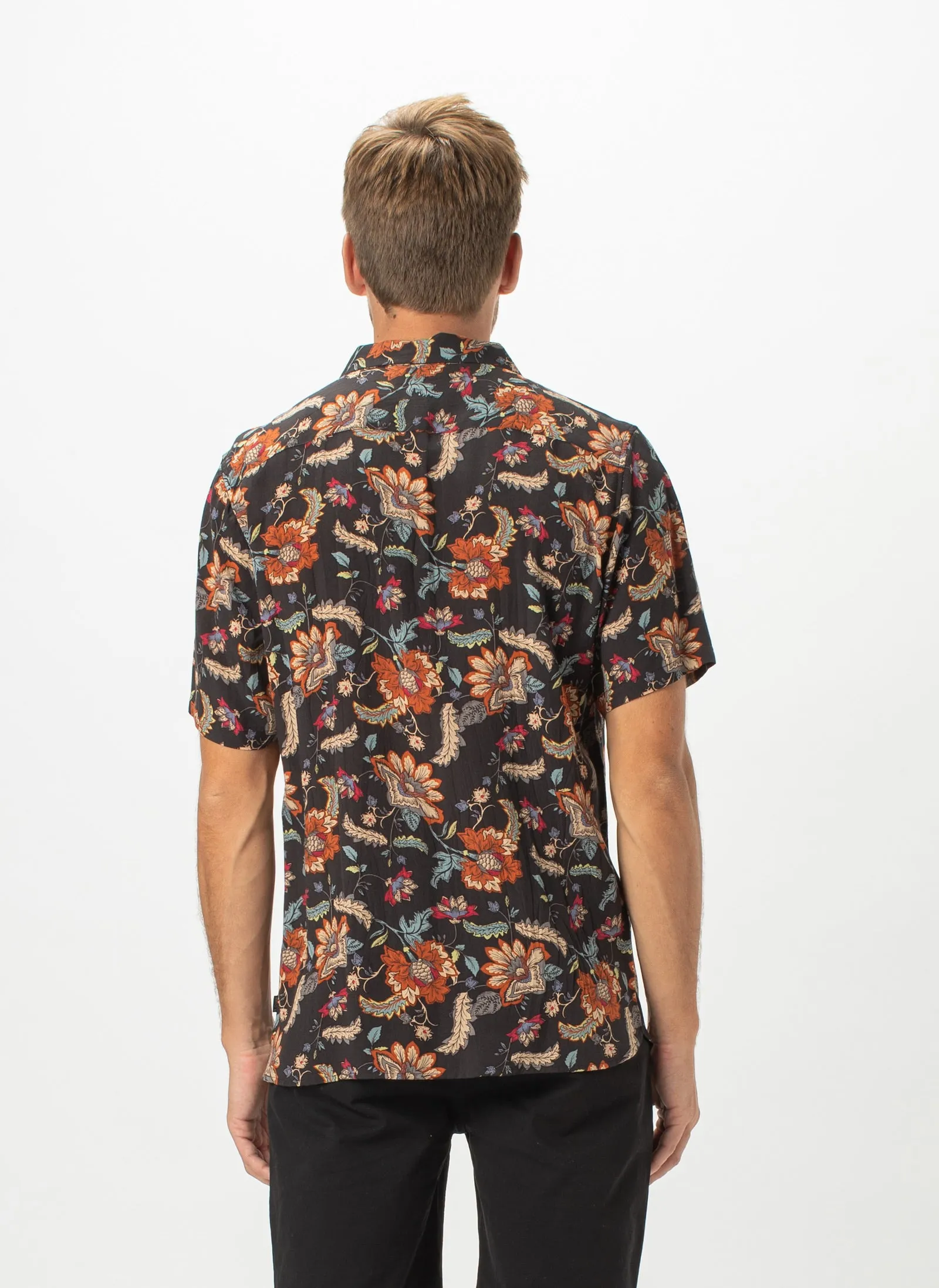 Holiday Short-Sleeve Shirt Black Boho sold by Barney Cools product image thumbnail 5