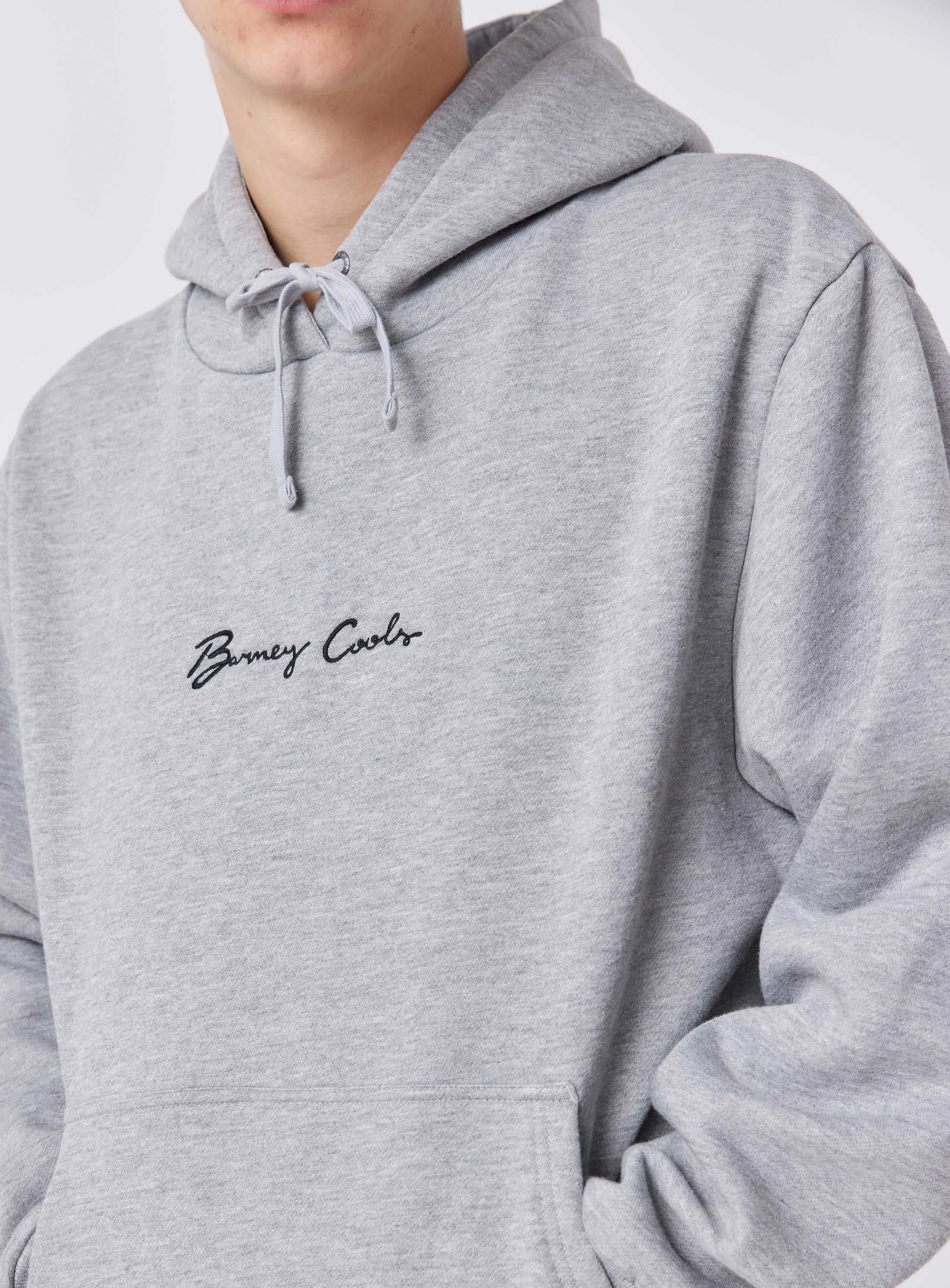 Logo Hood Grey Melange sold by Barney Cools product image thumbnail 3