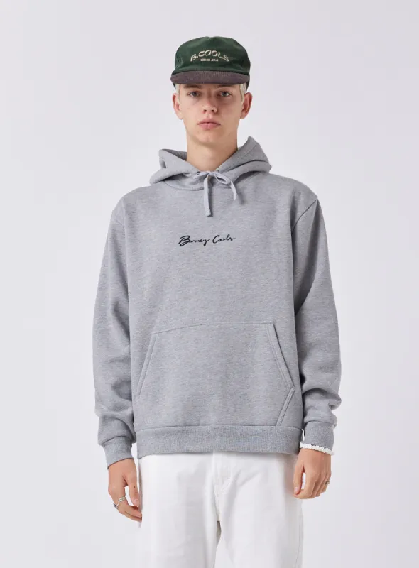 Logo Hood Grey Melange sold by Barney Cools