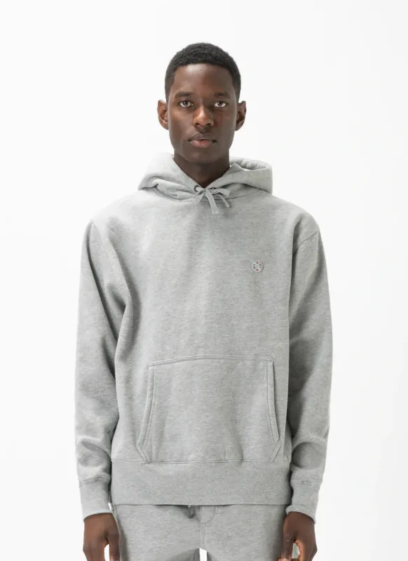 Badge Hood Grey Melange sold by Barney Cools