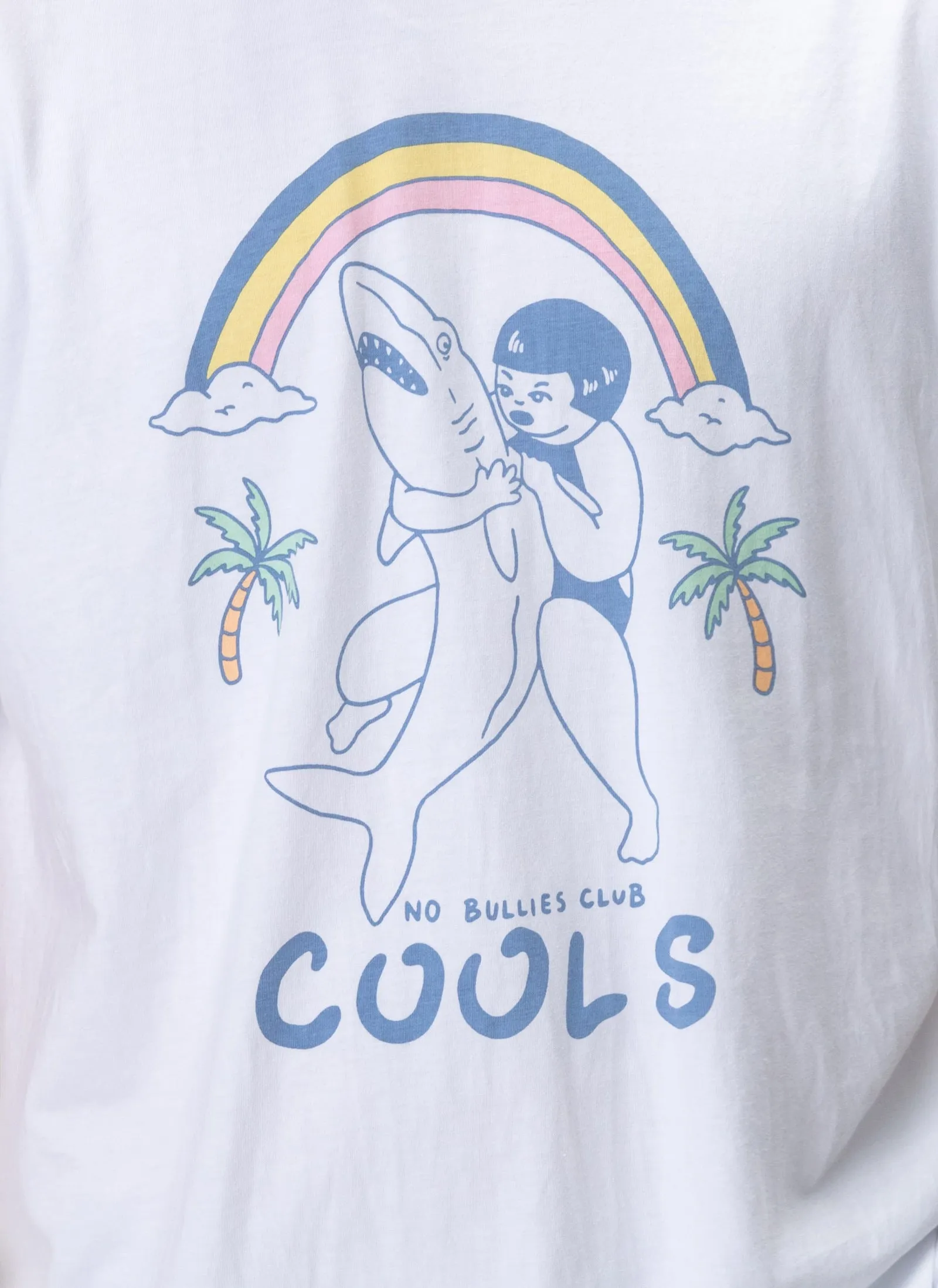 No Bullies Tee White sold by Barney Cools product image thumbnail 2