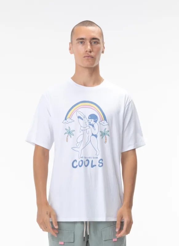 No Bullies Tee White sold by Barney Cools