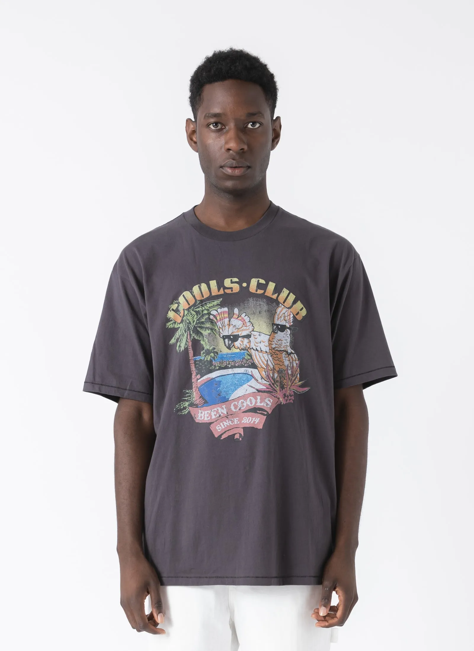 Island Tee Pigment Black sold by Barney Cools