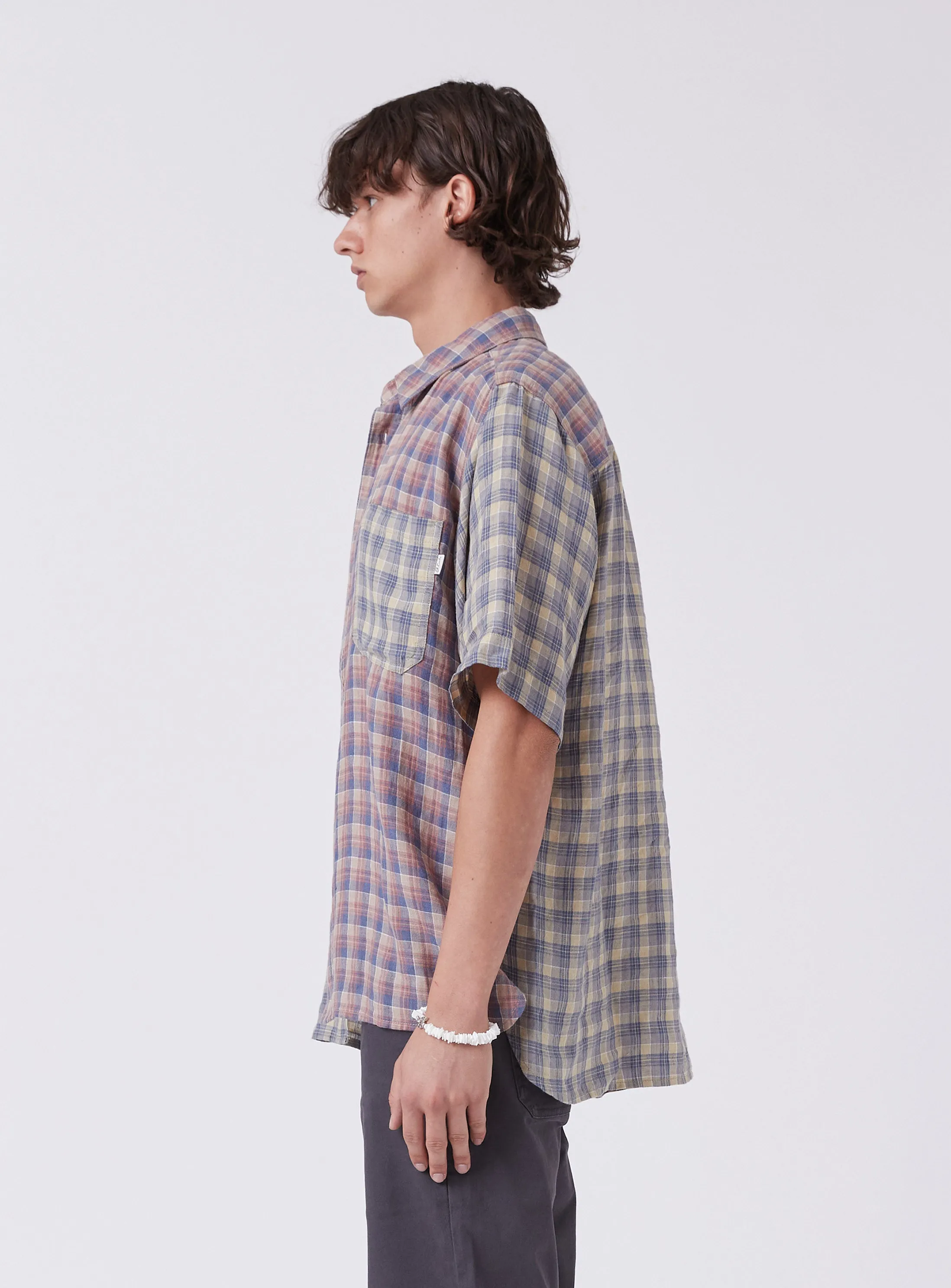 Homie Shirt Linen Plaid sold by Barney Cools product image thumbnail 5