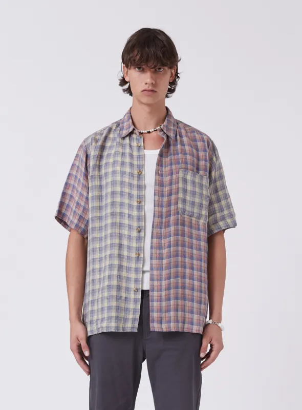 Homie Shirt Linen Plaid sold by Barney Cools