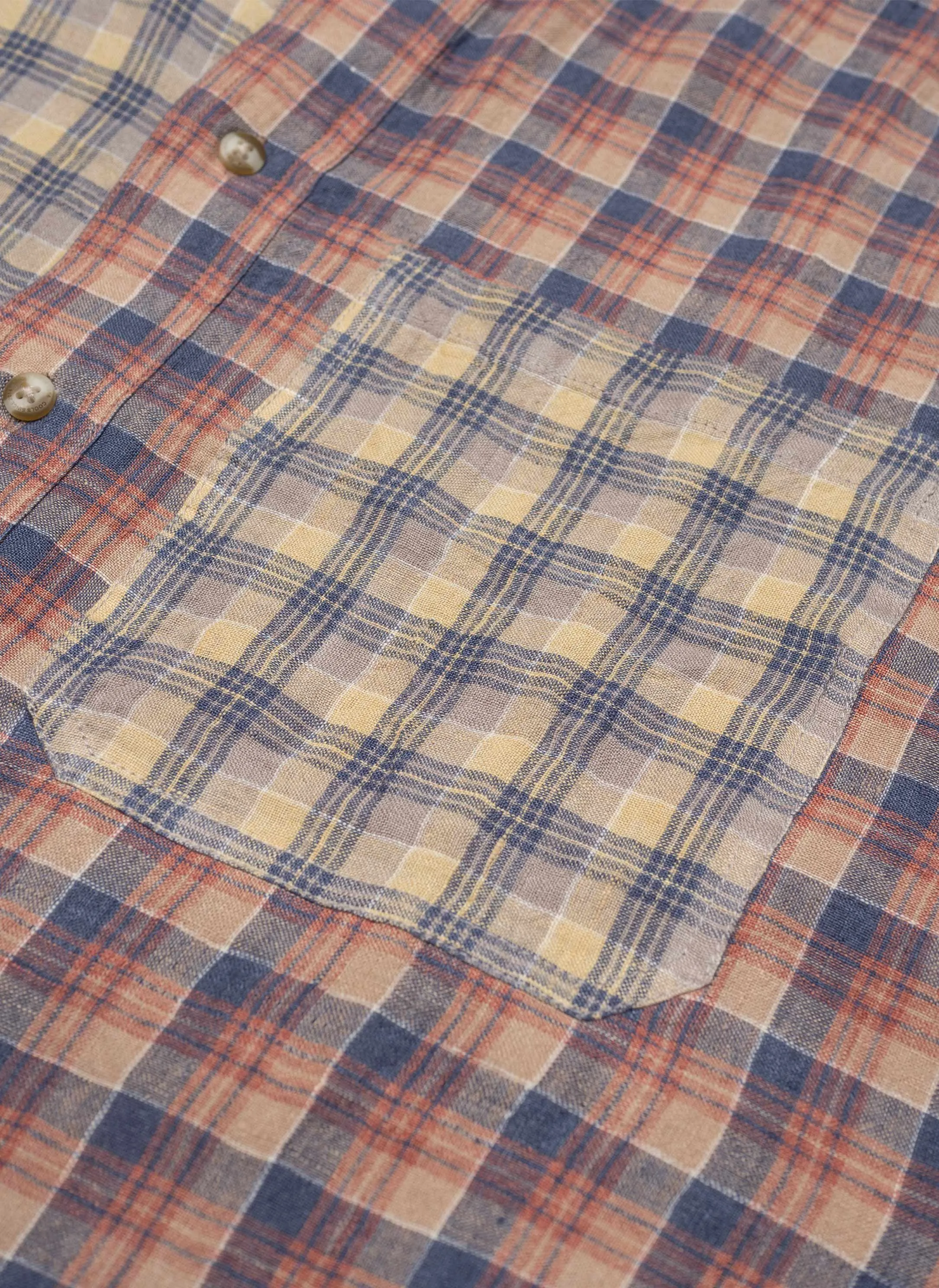 Homie Shirt Linen Plaid sold by Barney Cools product image thumbnail 2