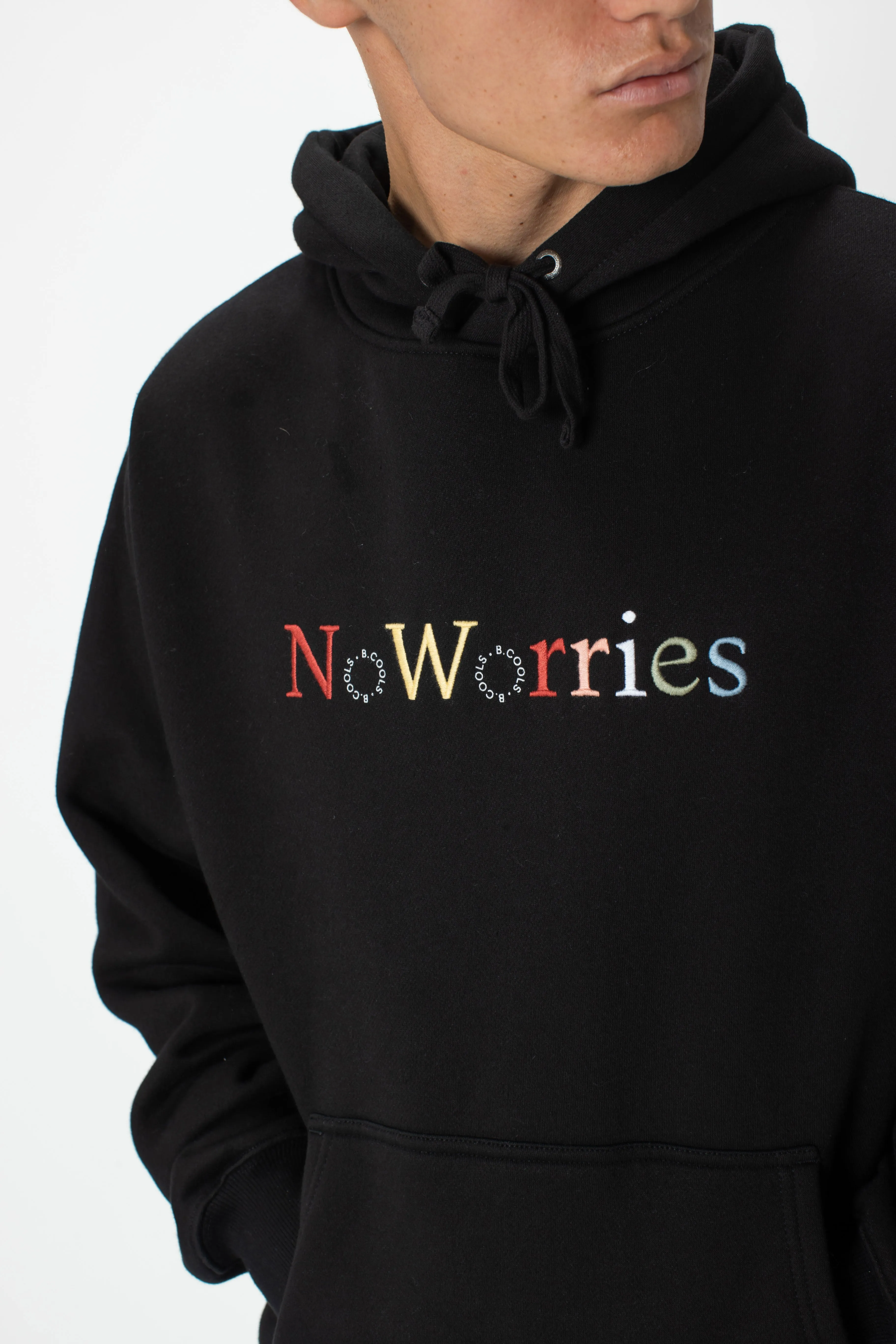 No Worries Hood Fleece Black sold by Barney Cools product image thumbnail 2