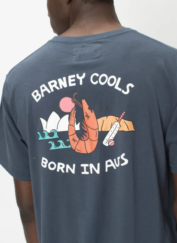 Born In Aus Tee Navy sold by Barney Cools