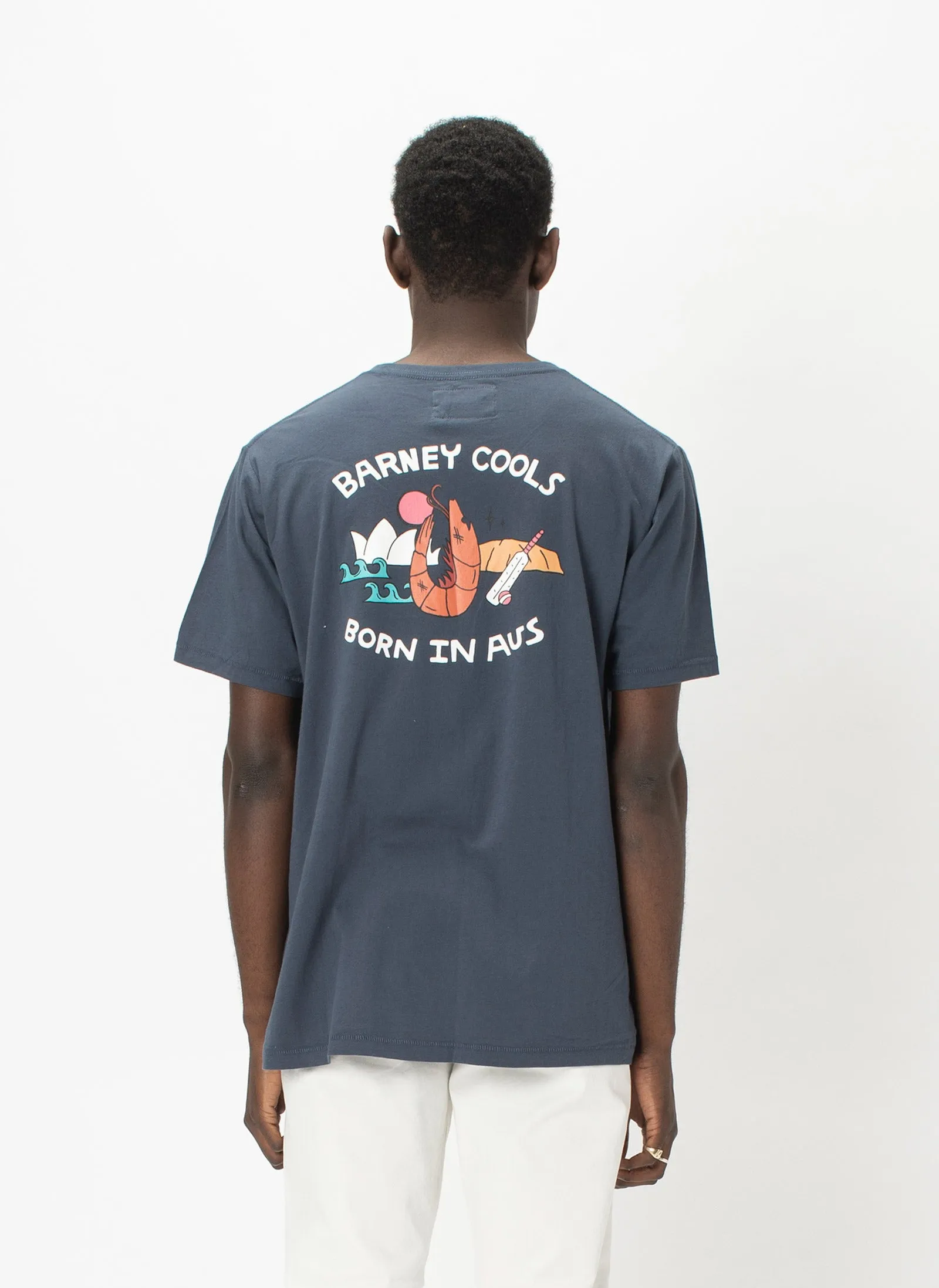 Born In Aus Tee Navy sold by Barney Cools product image thumbnail 5