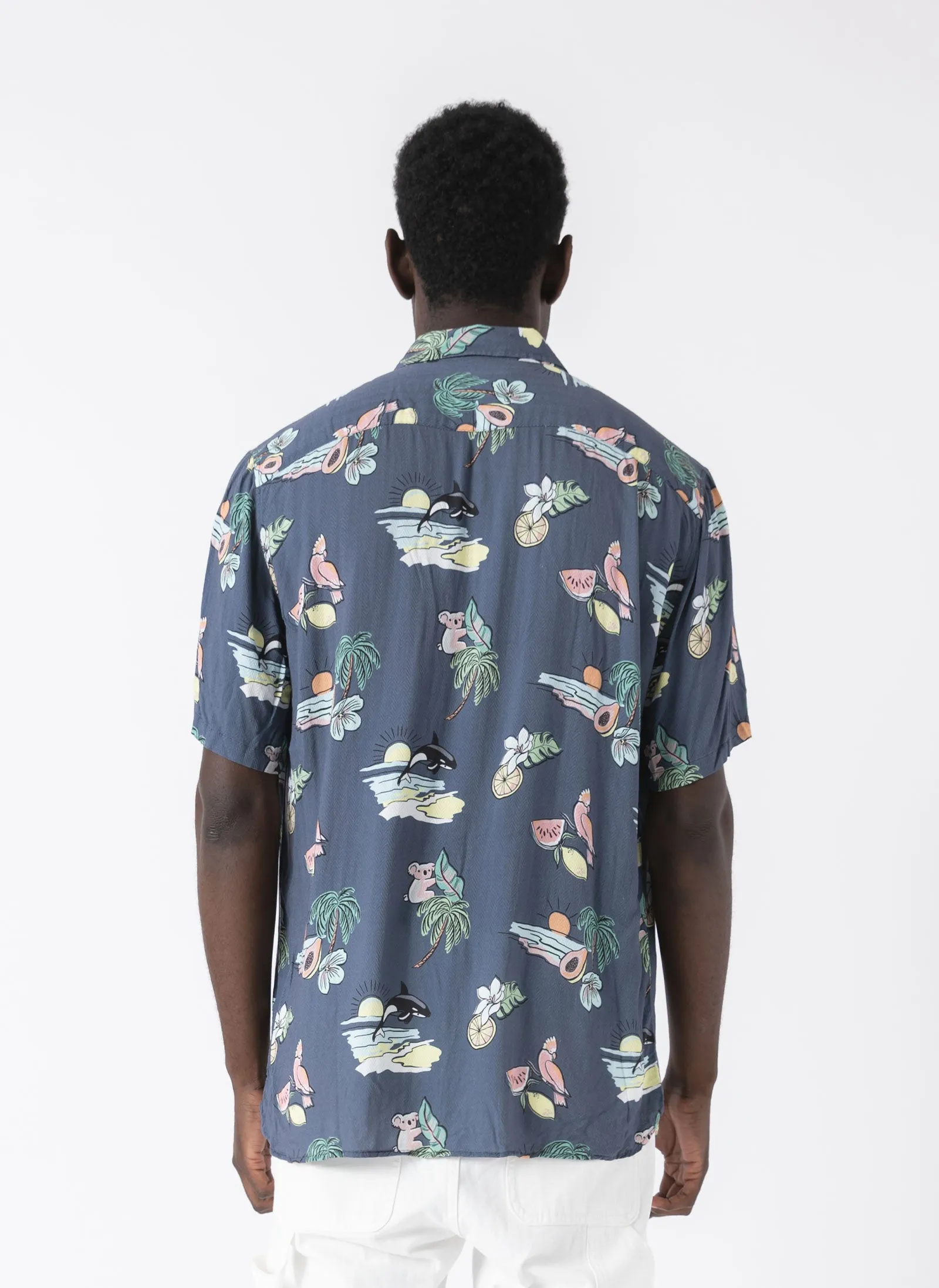 Holiday Shirt Navy Tropic sold by Barney Cools product image thumbnail 4