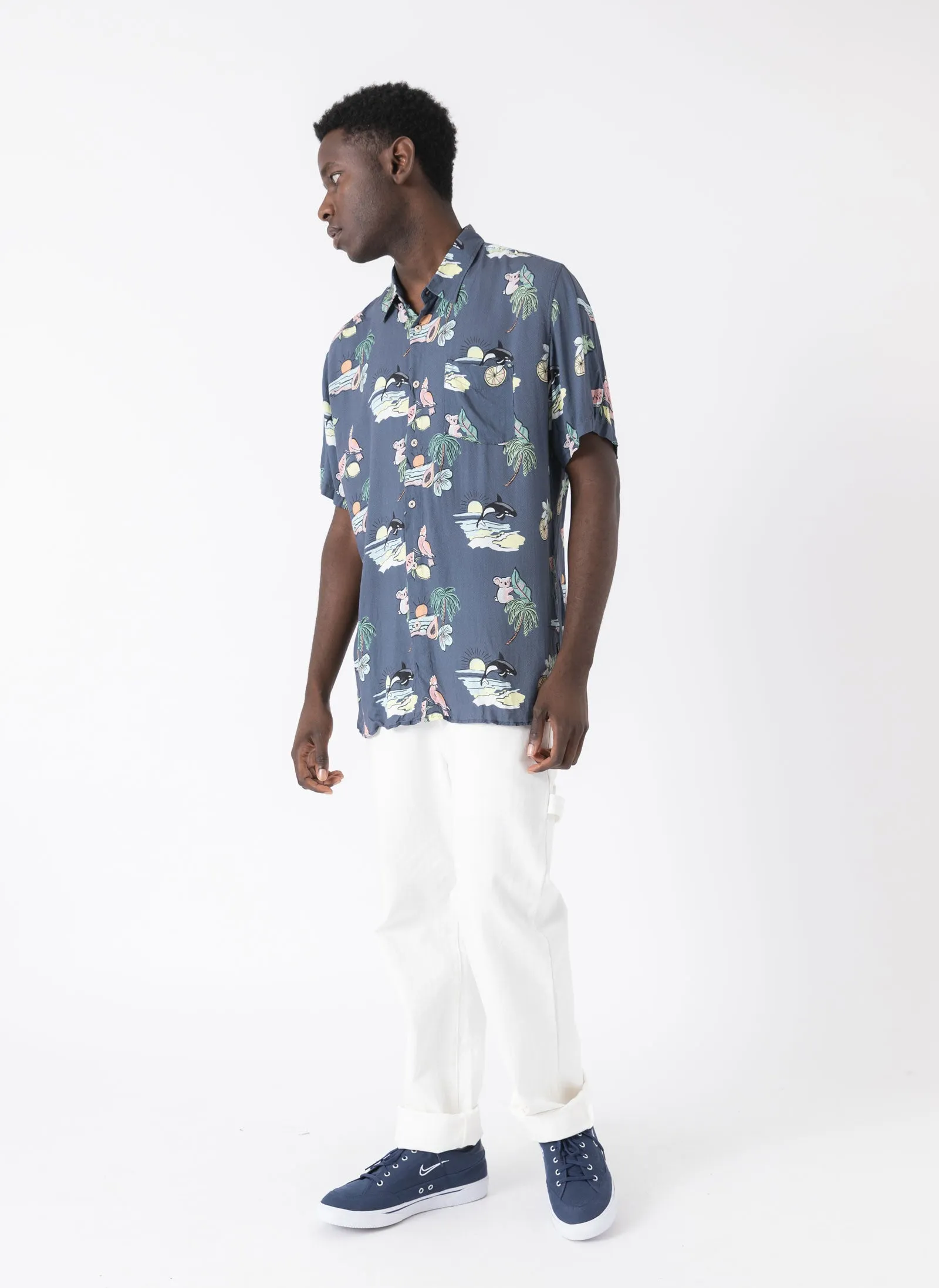 Holiday Shirt Navy Tropic sold by Barney Cools product image thumbnail 5