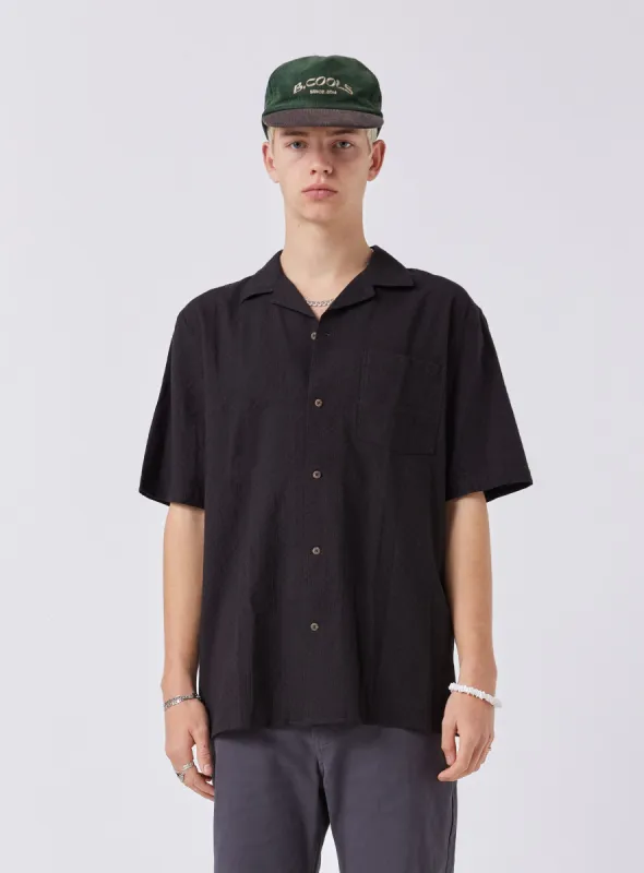 Resort Shirt Luxe Black sold by Barney Cools