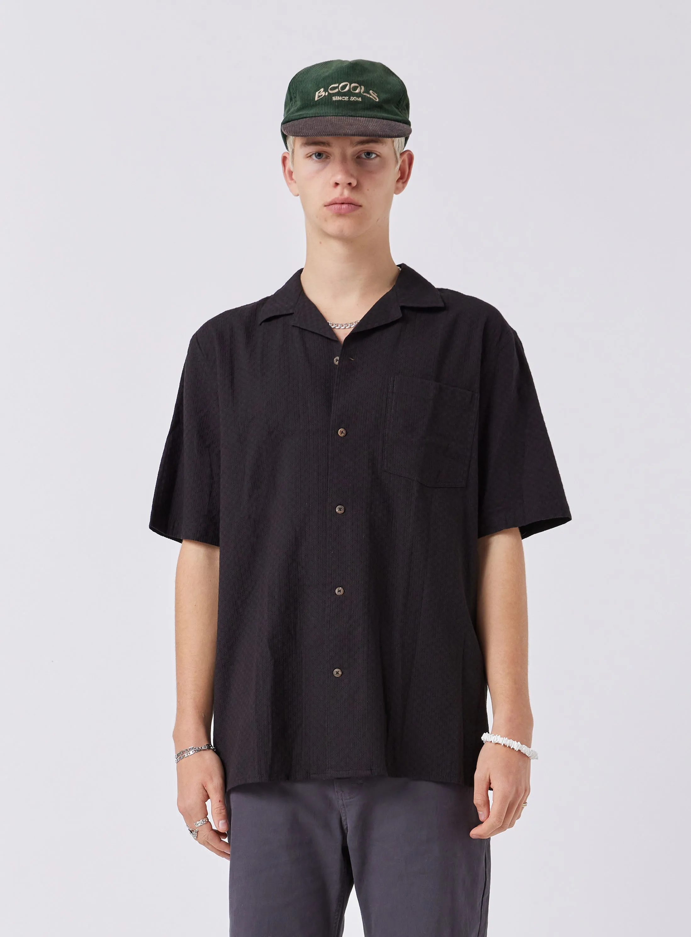 Resort Shirt Luxe Black sold by Barney Cools