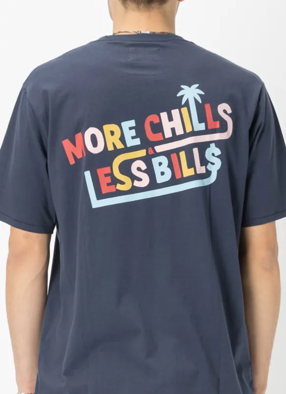 More Chills Tee Slate sold by Barney Cools