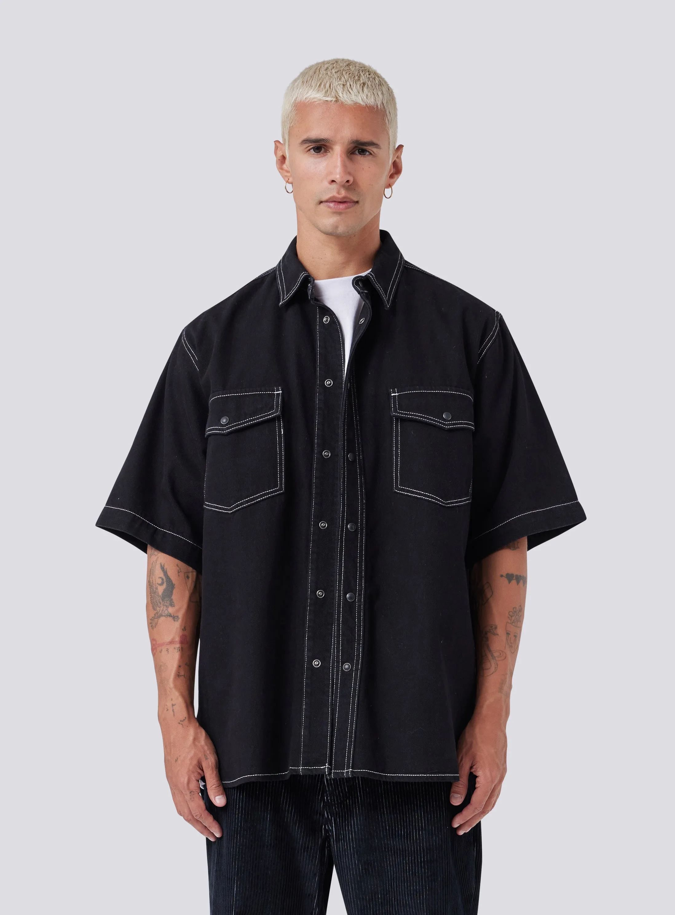 Homie Shirt Black Denim sold by Barney Cools