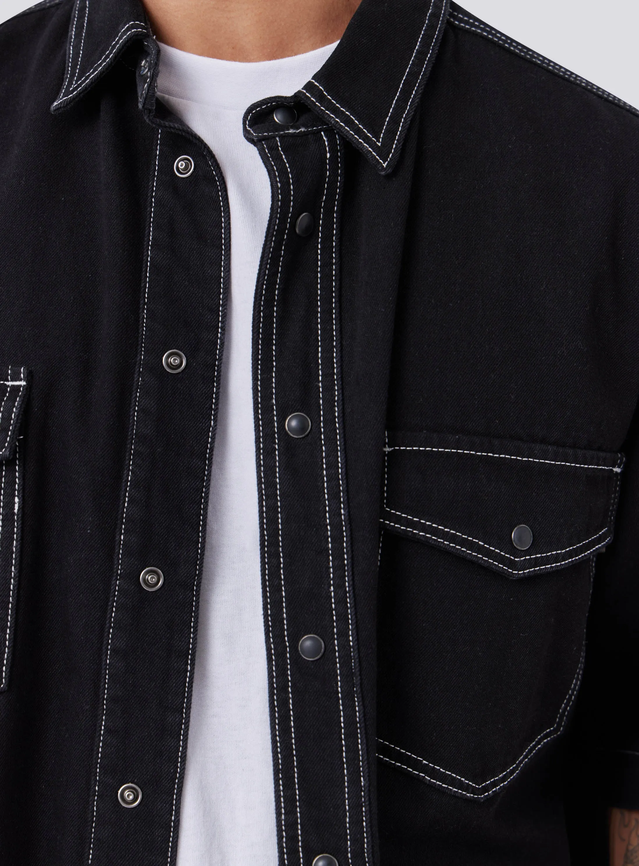 Homie Shirt Black Denim sold by Barney Cools product image thumbnail 4